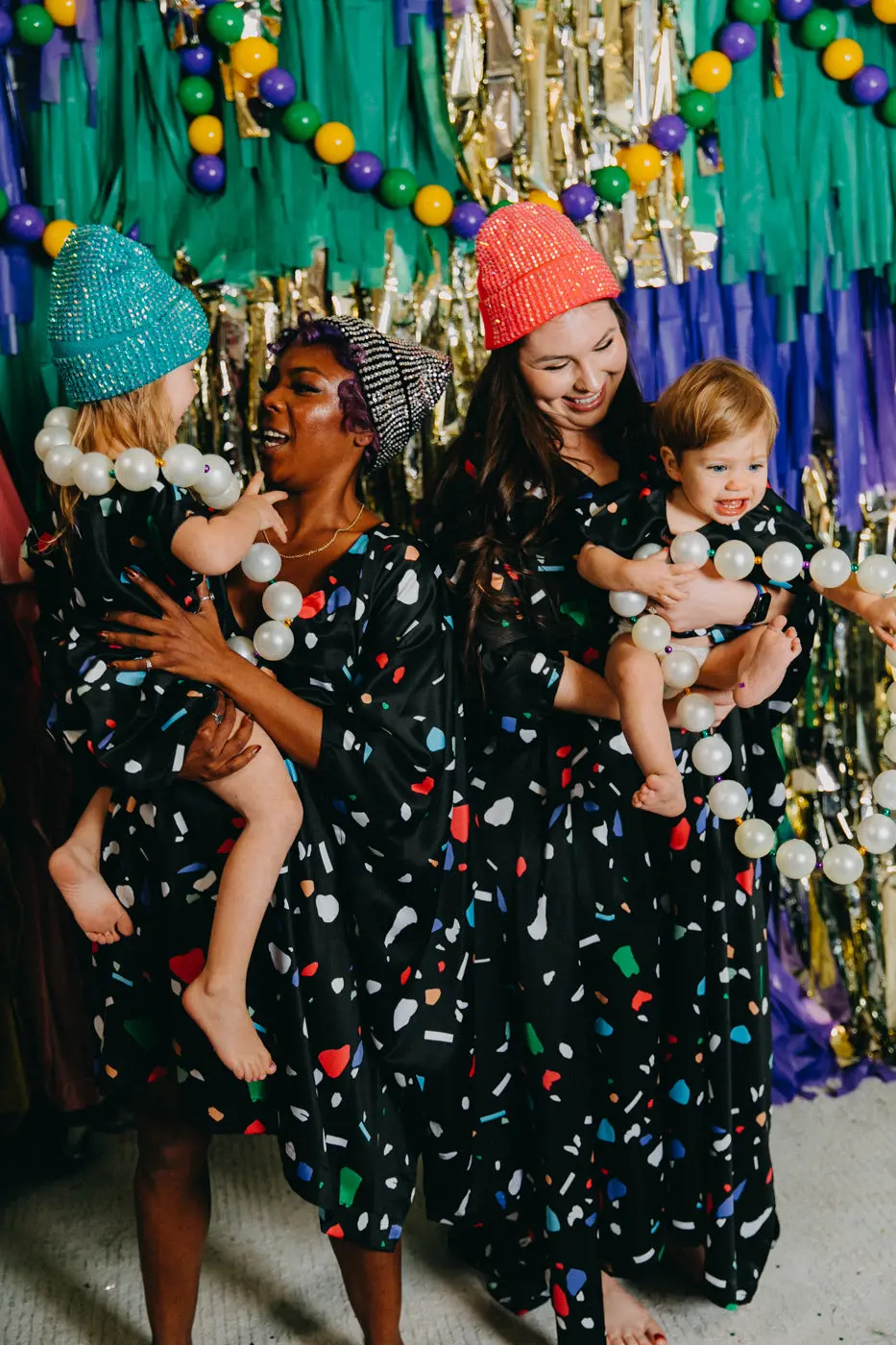 Black Confetti Kids Caftan - Image 2