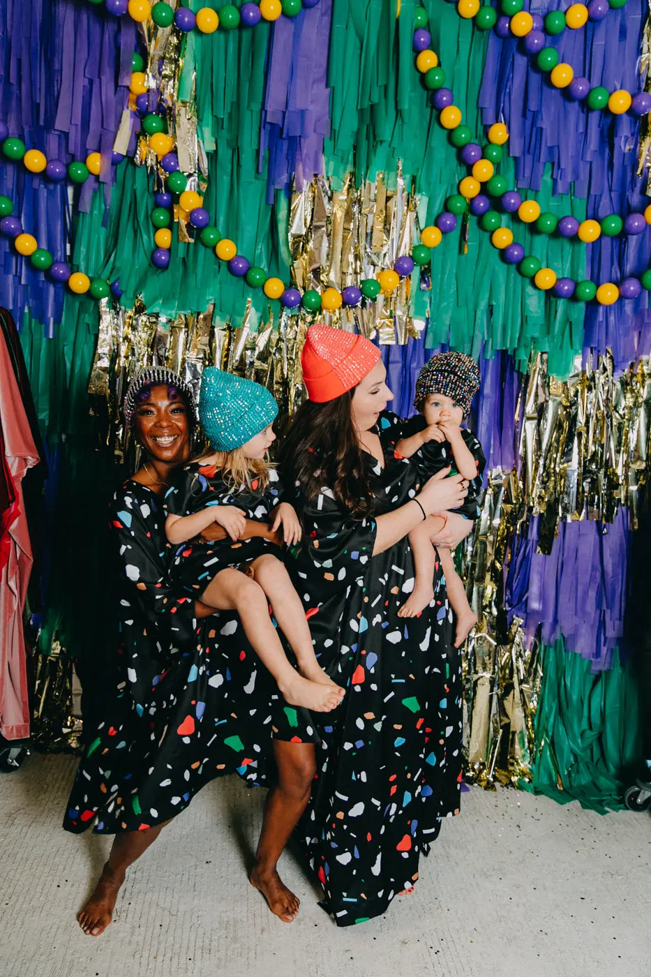 Black Confetti Kids Caftan - Image 3