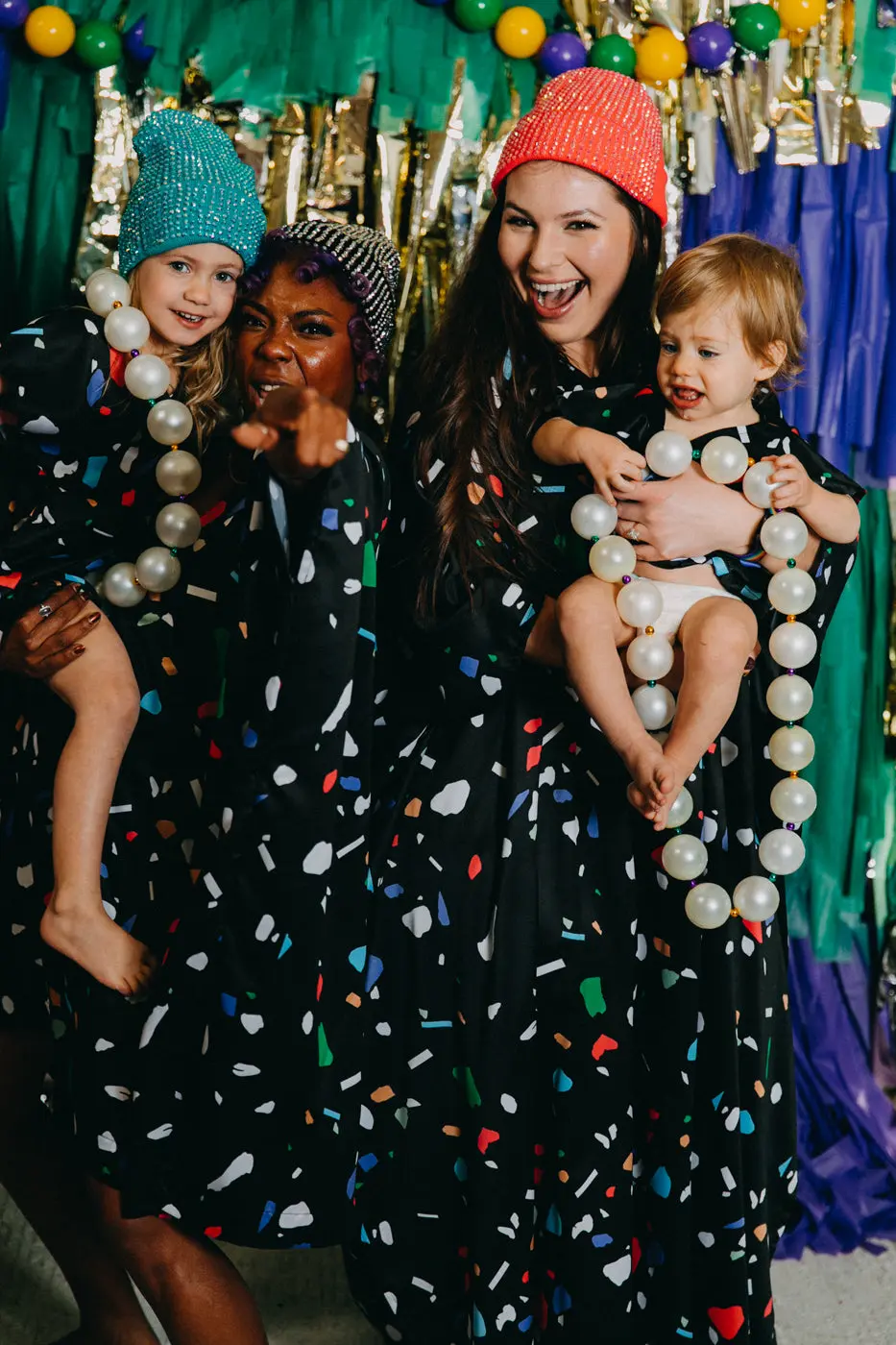 Black Confetti Kids Caftan - Image 7
