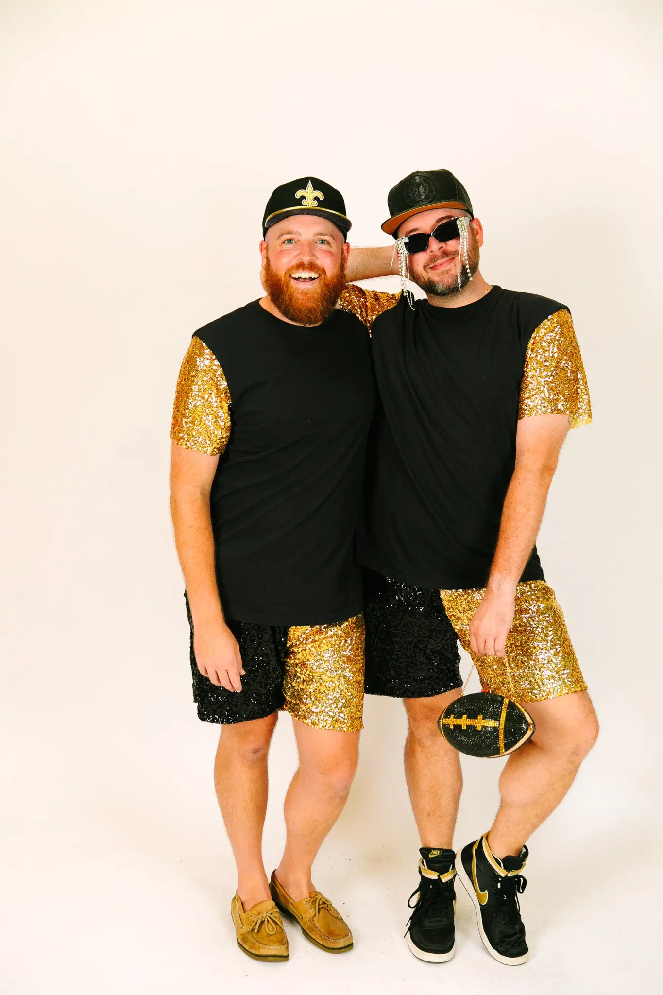 Black Tee With Gold Sequin Party Tee - Image 6