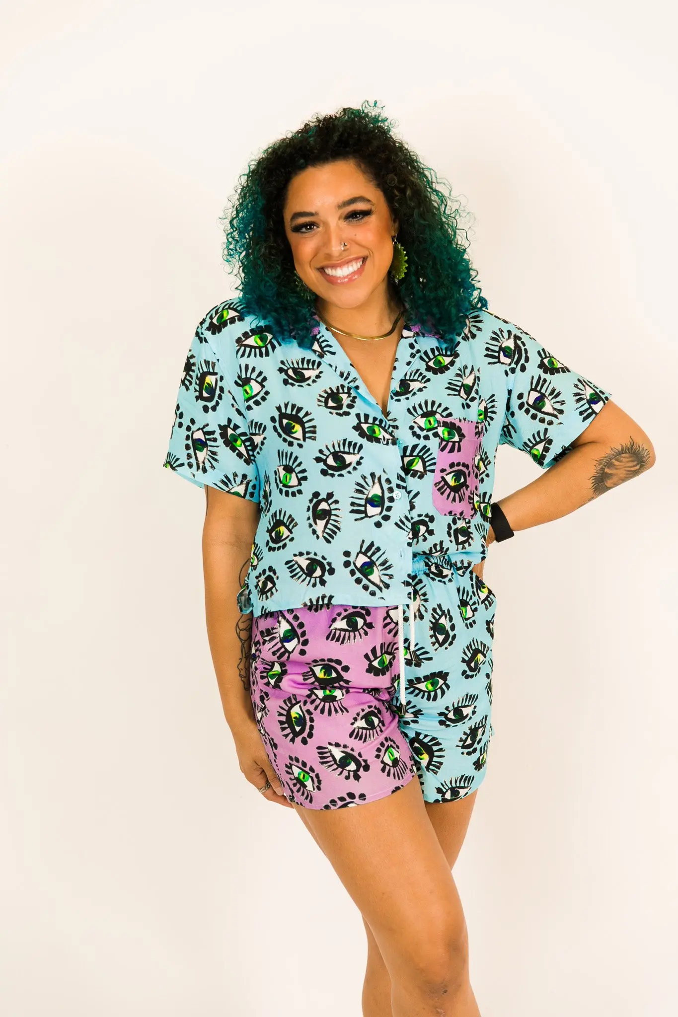 Blue Eyes BADDIE Shorts