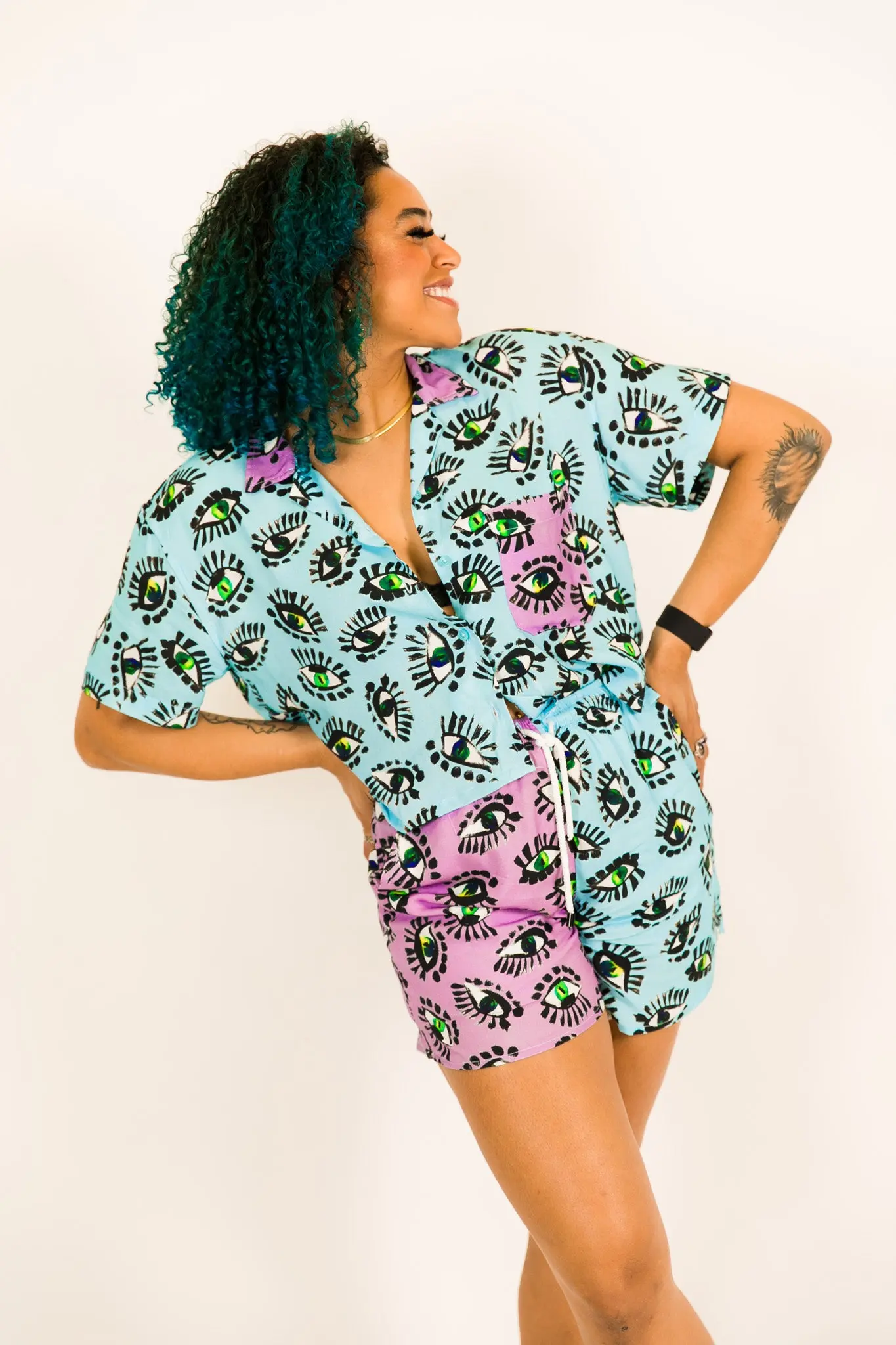 Blue Eyes BADDIE Shorts - Image 12