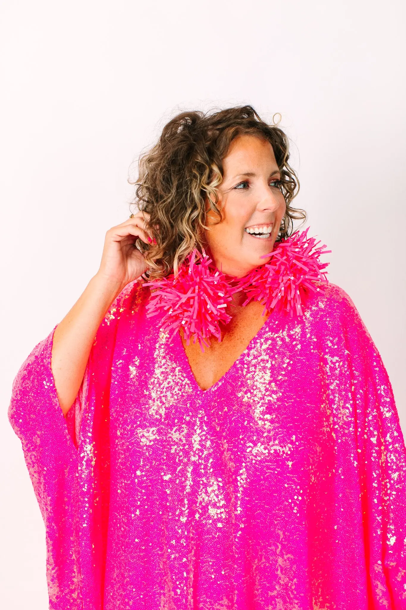 Bubble Gum Pink Pom Poms - Image 10