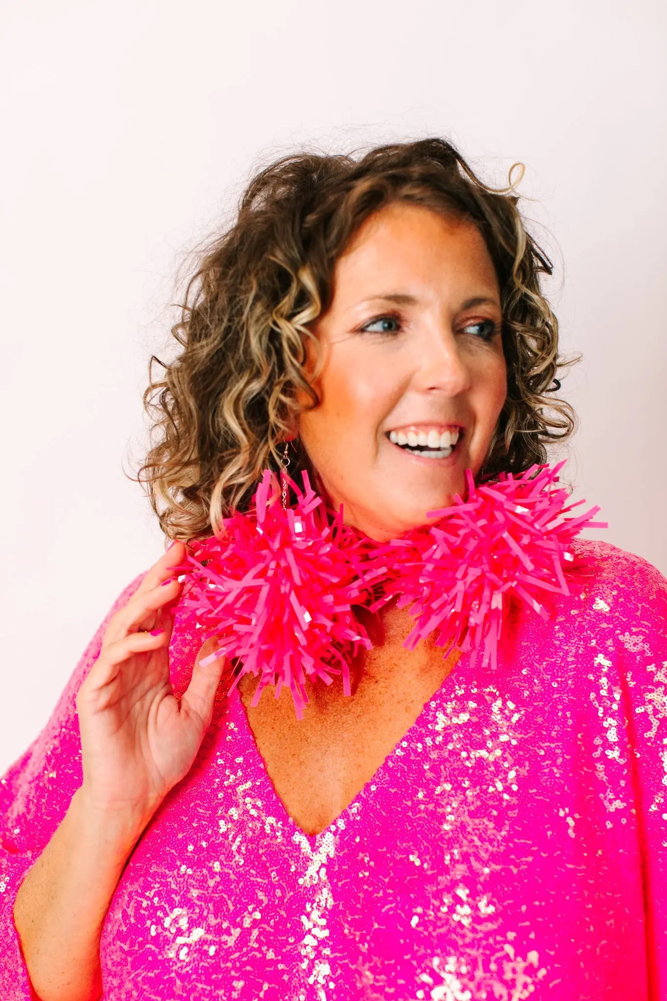 Bubble Gum Pink Pom Poms - Image 5