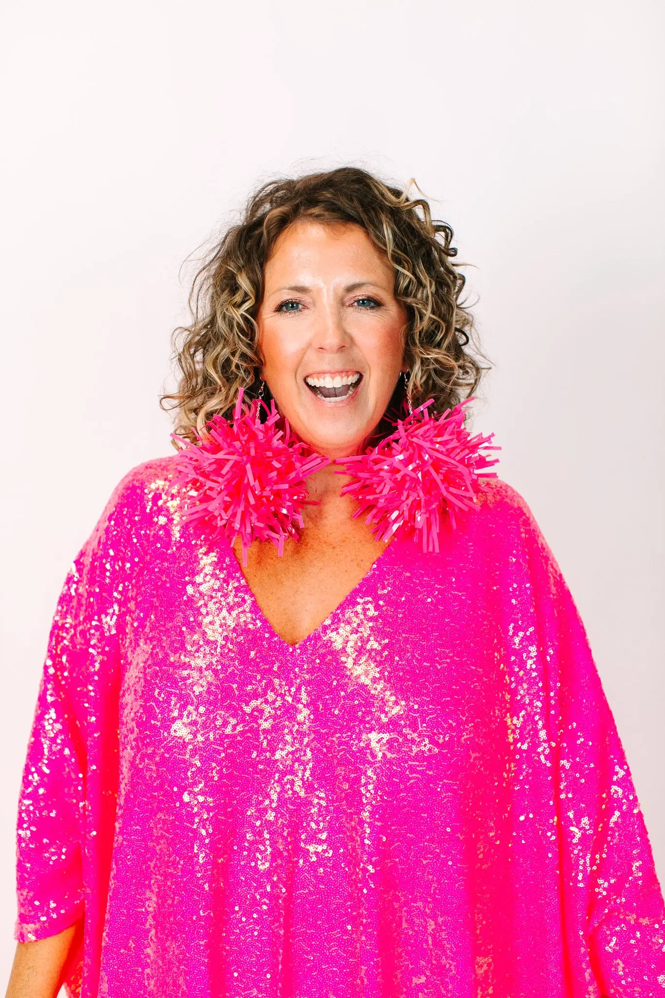 Bubble Gum Pink Pom Poms - Image 6