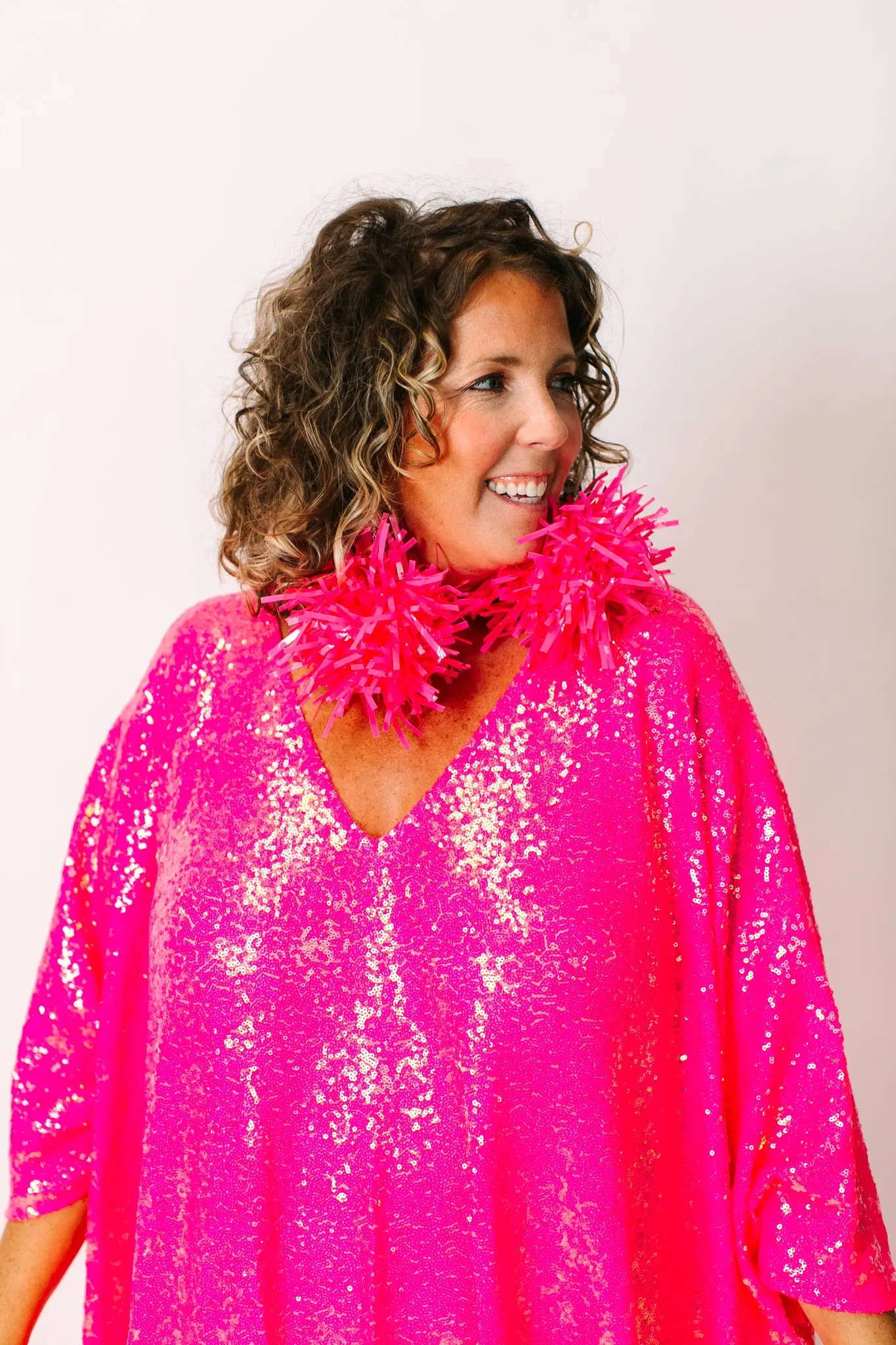 Bubble Gum Pink Pom Poms - Image 8