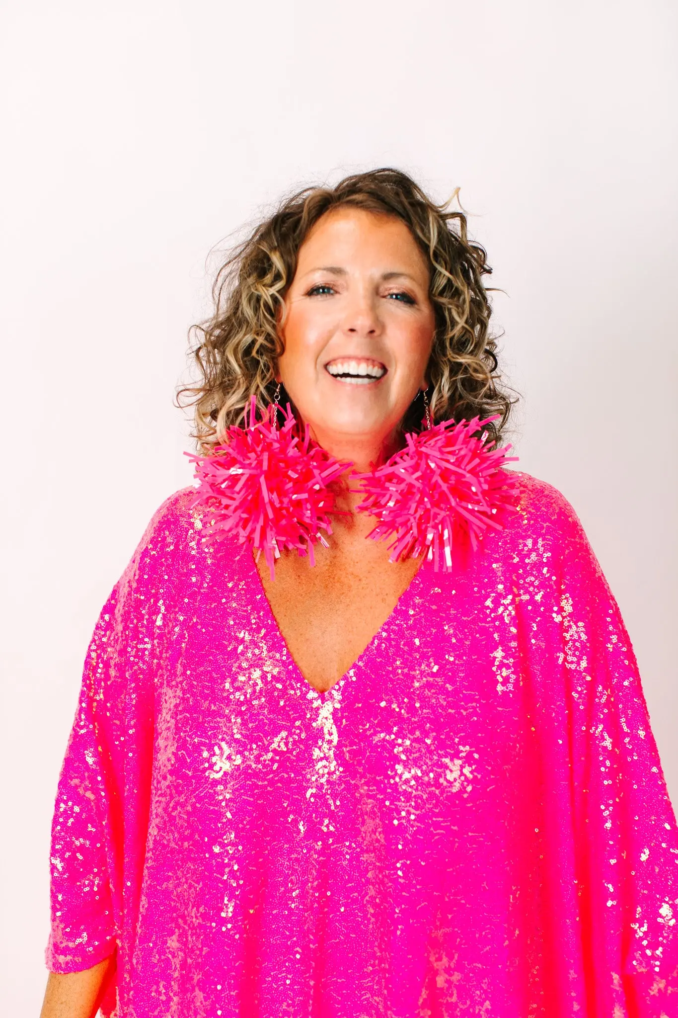 Bubble Gum Pink Pom Poms - Image 9
