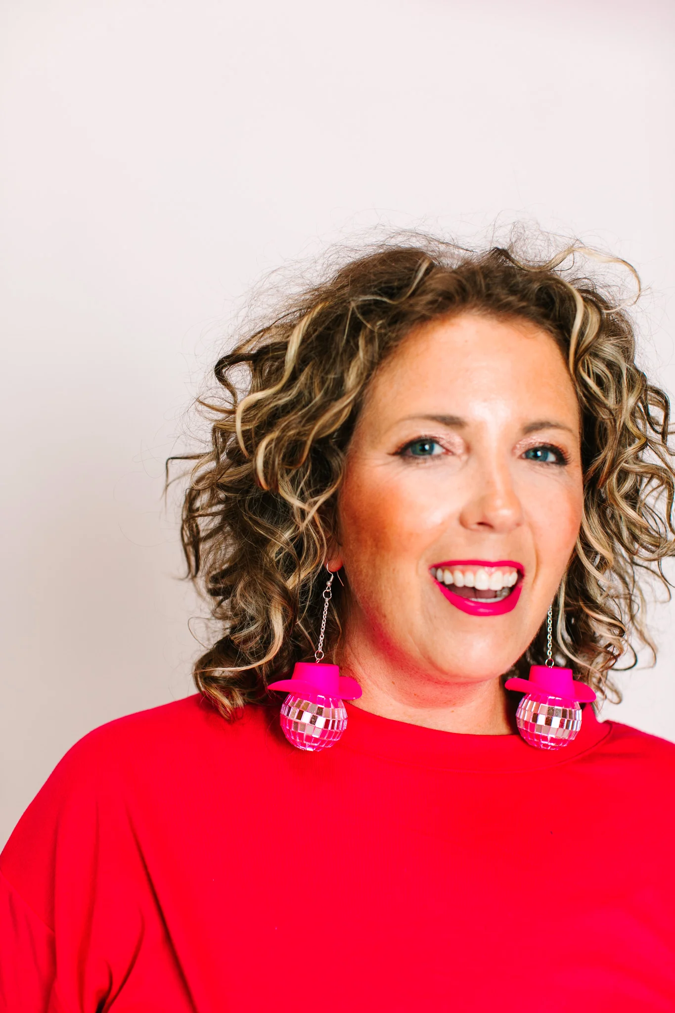 Pink Cowboy Disco Earrings - Image 4