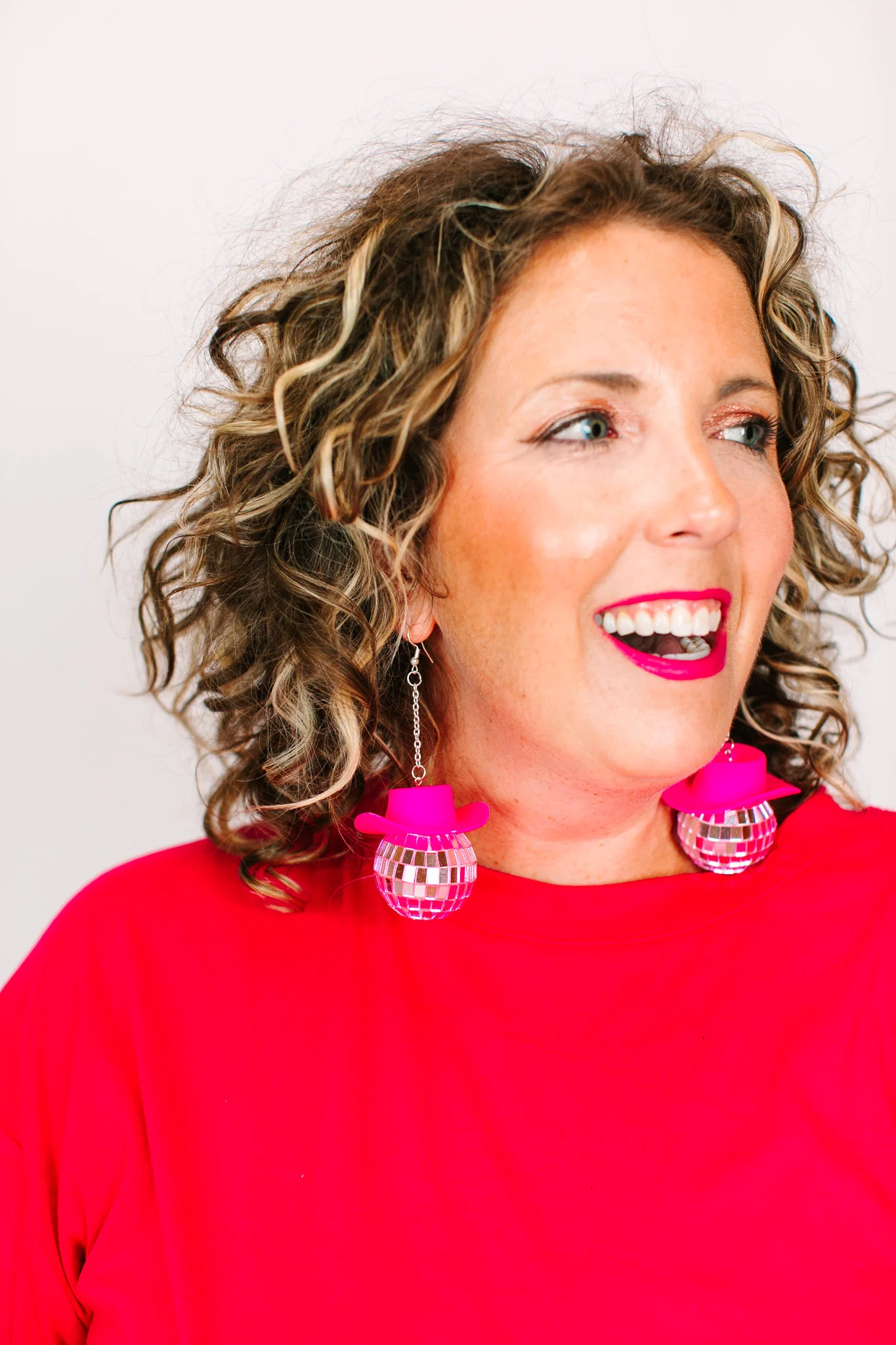 Pink Cowboy Disco Earrings - Image 8