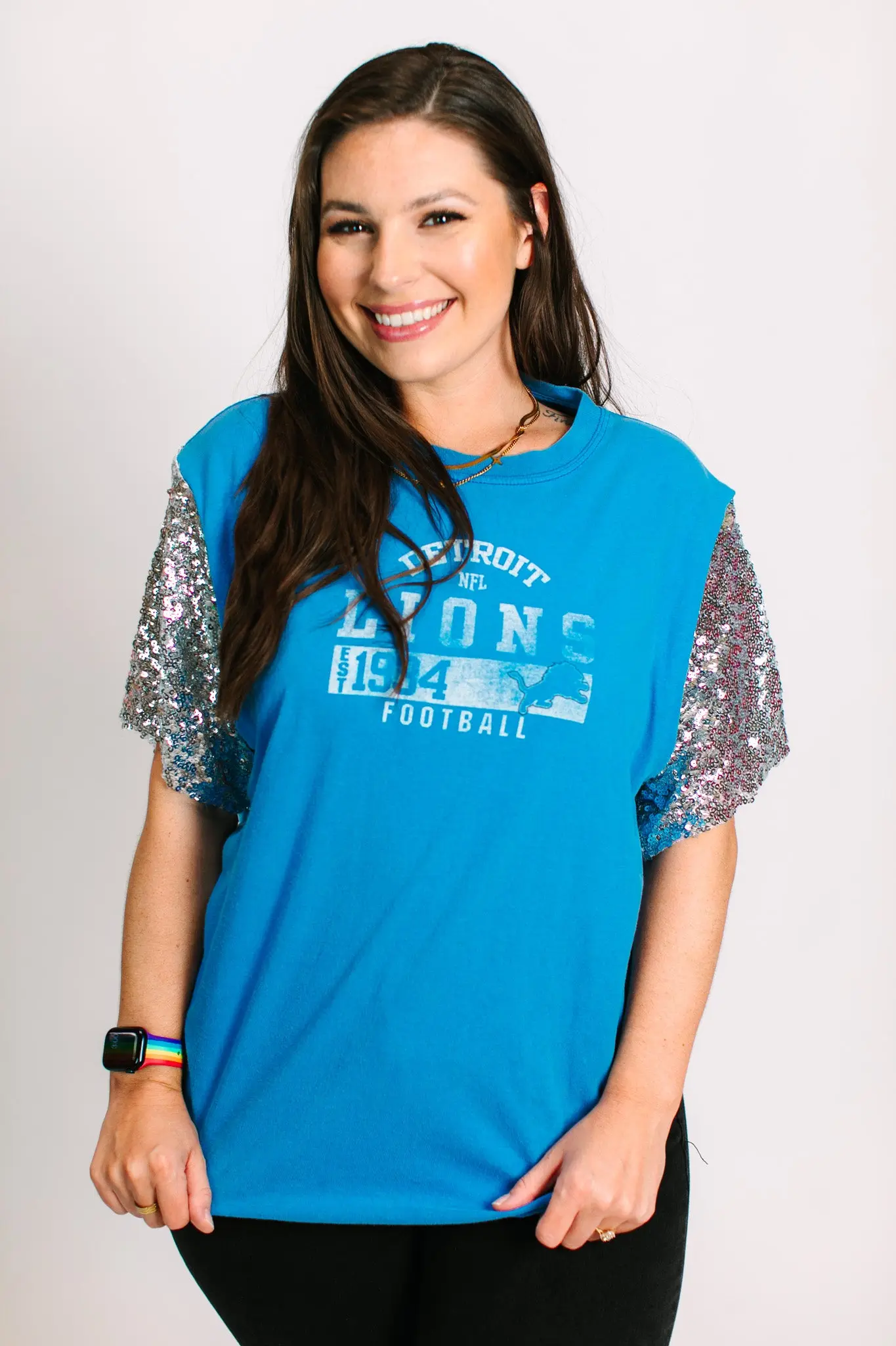 Detroit Lions EST 1934 Party Tee - Image 4