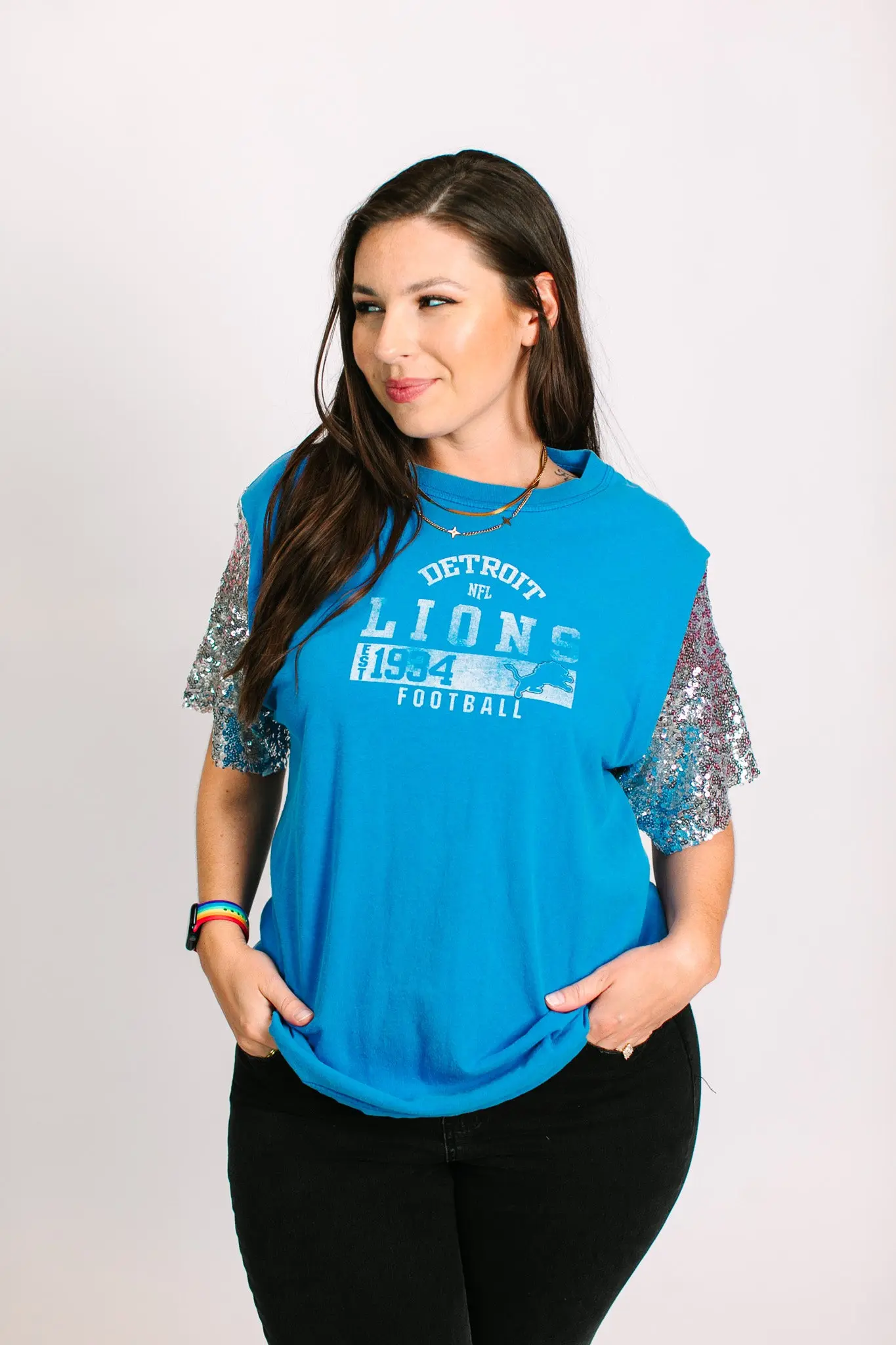 Detroit Lions EST 1934 Party Tee - Image 5