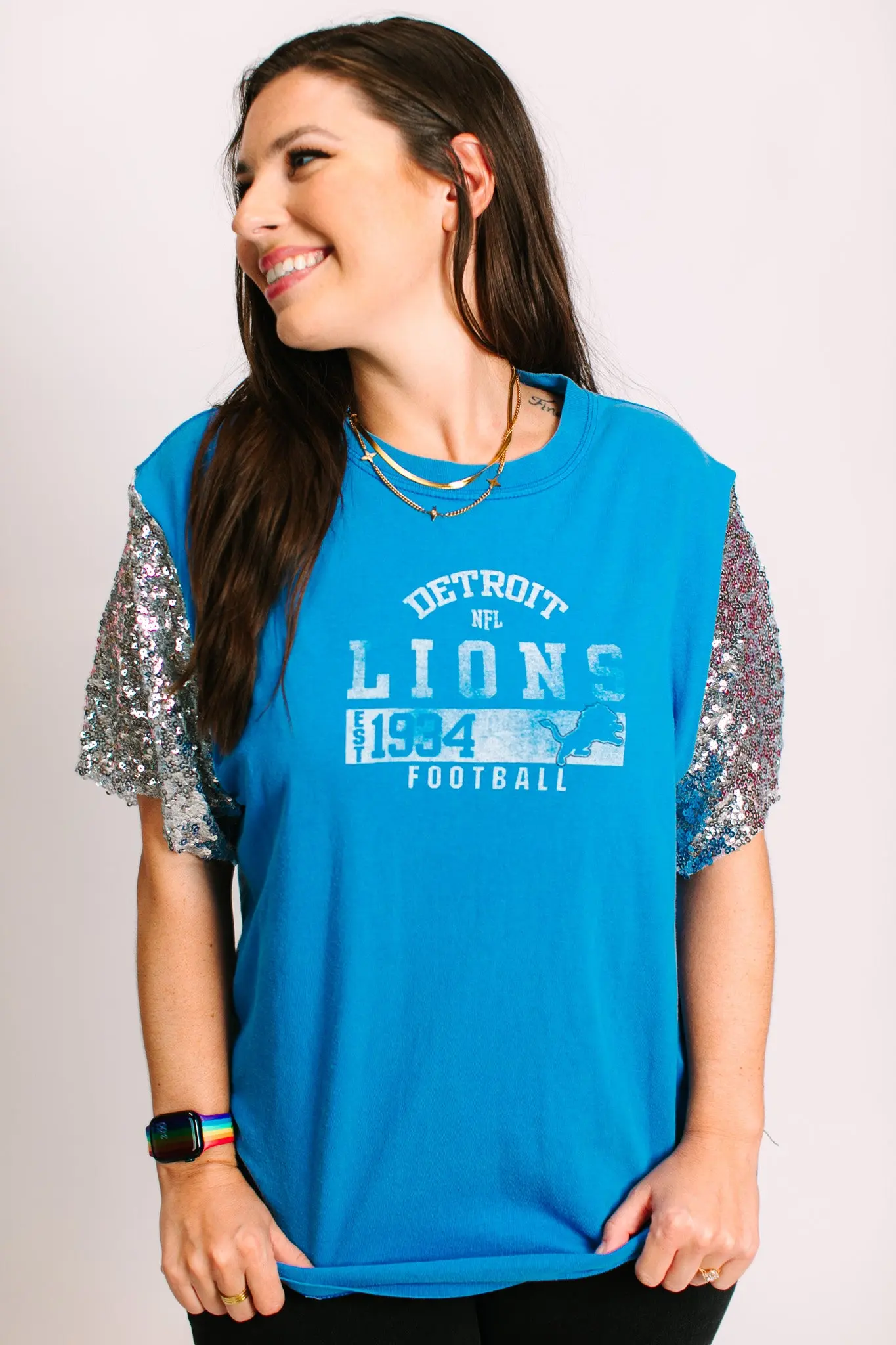 Detroit Lions EST 1934 Party Tee - Image 7