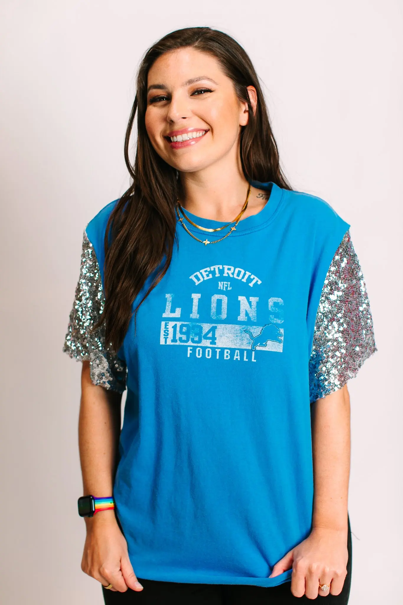 Detroit Lions EST 1934 Party Tee - Image 8