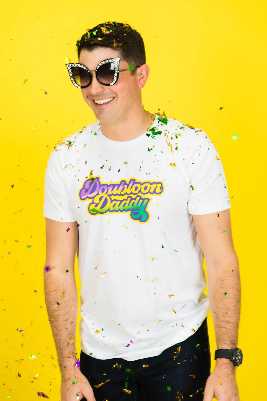 Doubloon Daddy Mardi Gras Party Tee - Image 10