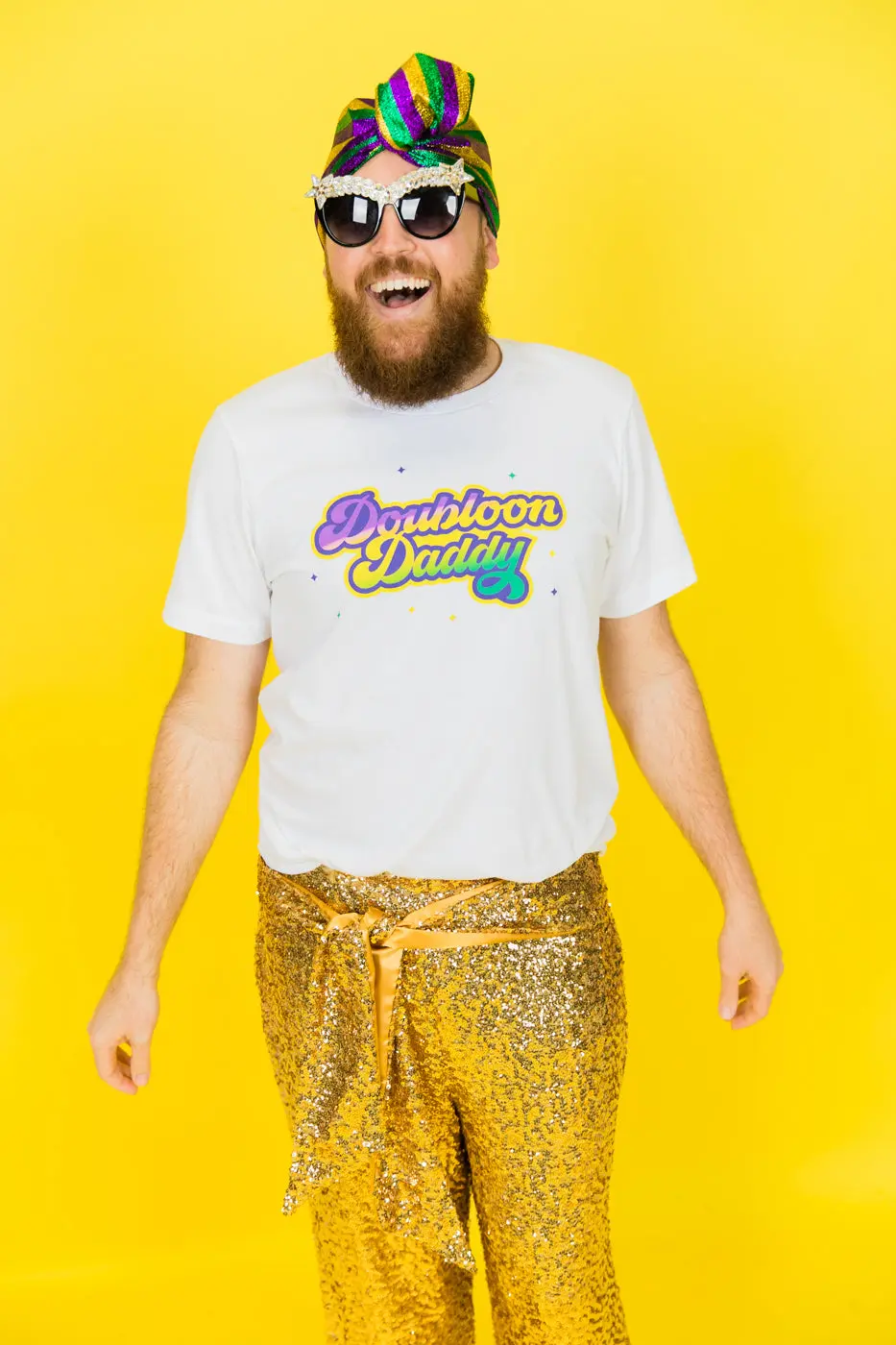 Doubloon Daddy Mardi Gras Party Tee - Image 2