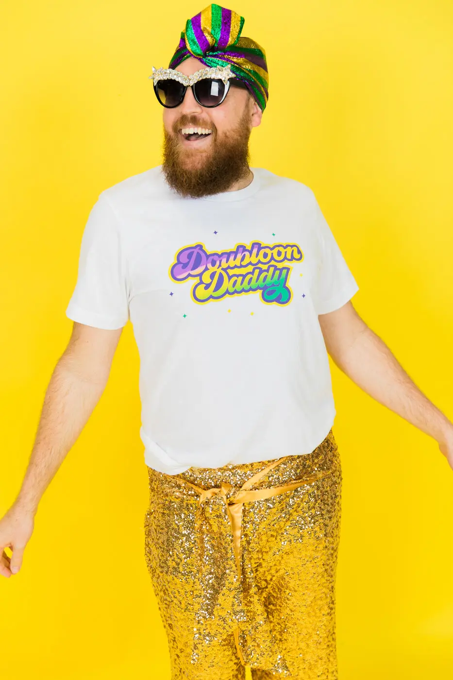 Doubloon Daddy Mardi Gras Party Tee - Image 5