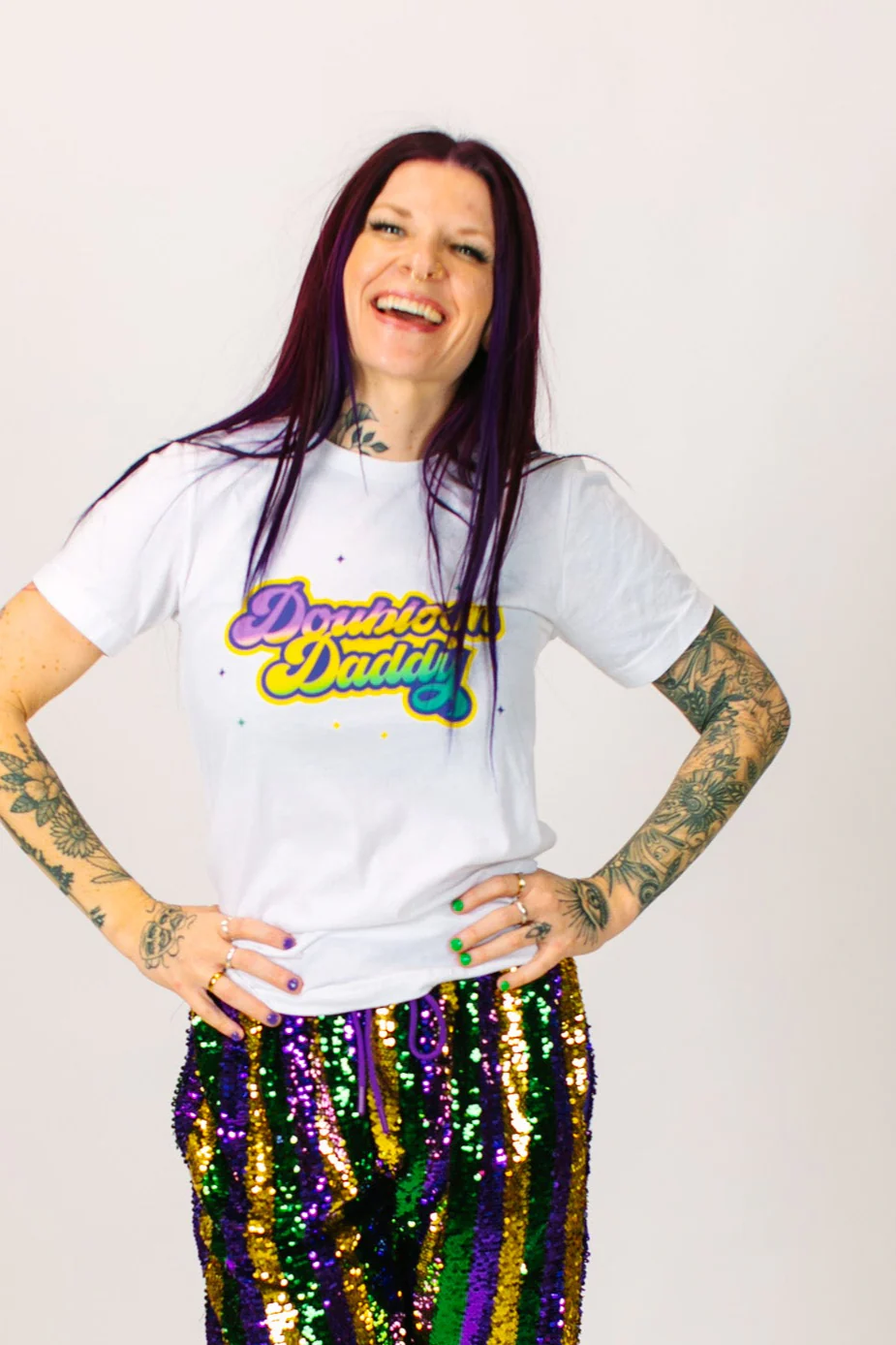 Doubloon Daddy Mardi Gras Party Tee - Image 6