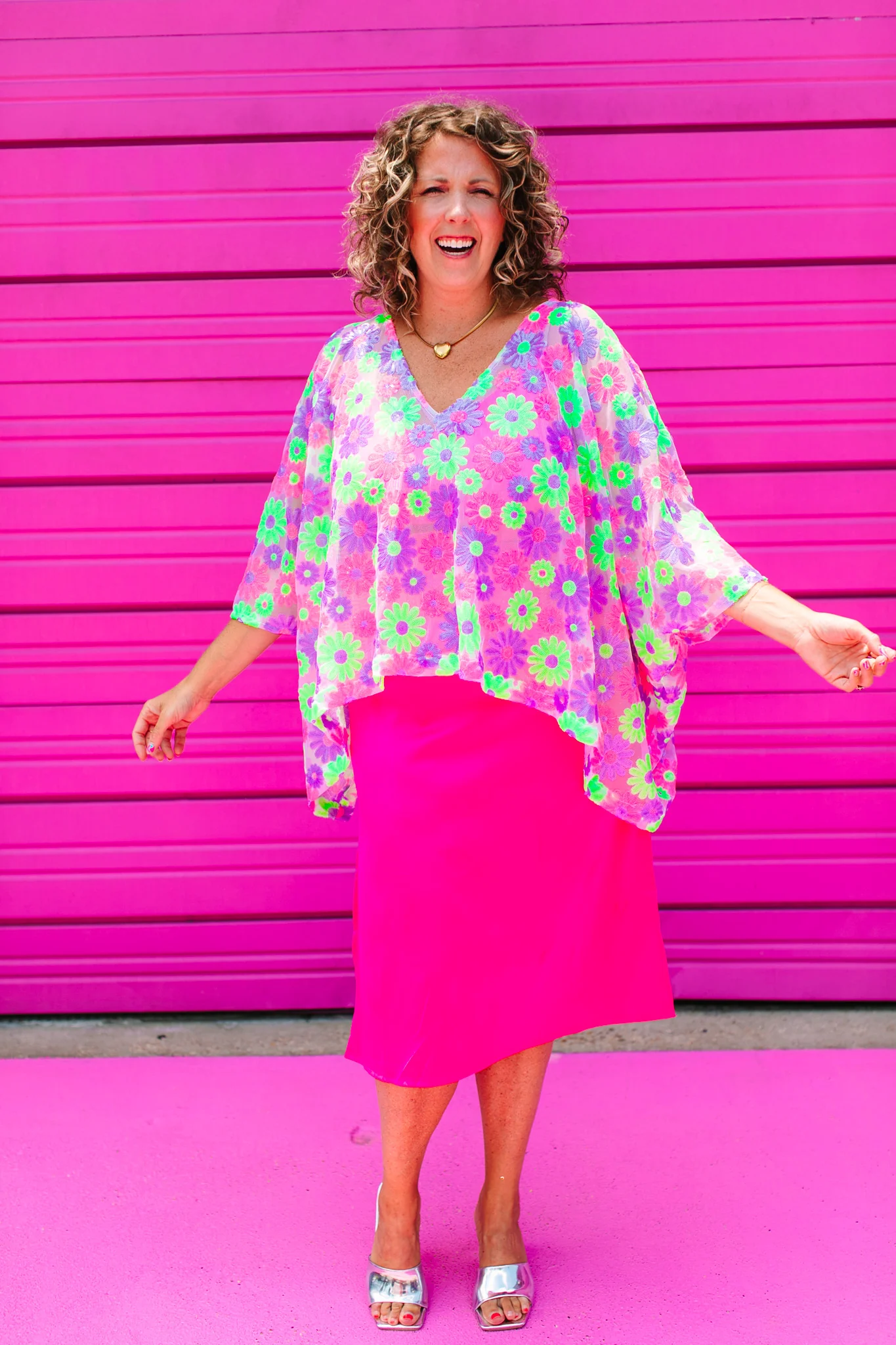 Floral Sequin Sheer Tunic - Image 6