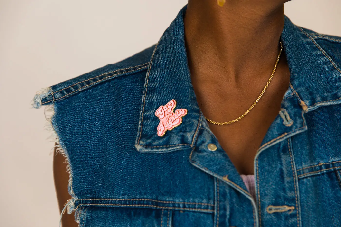Gay For Beignets Pin - Image 6