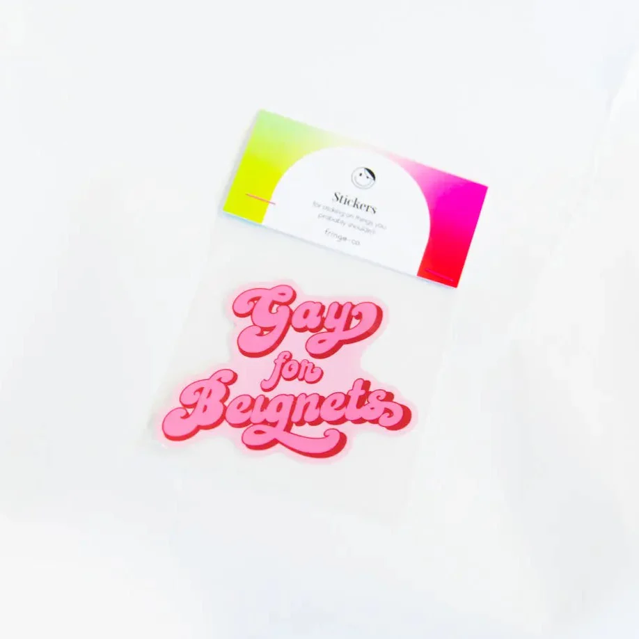 Gay for Beignets Sticker