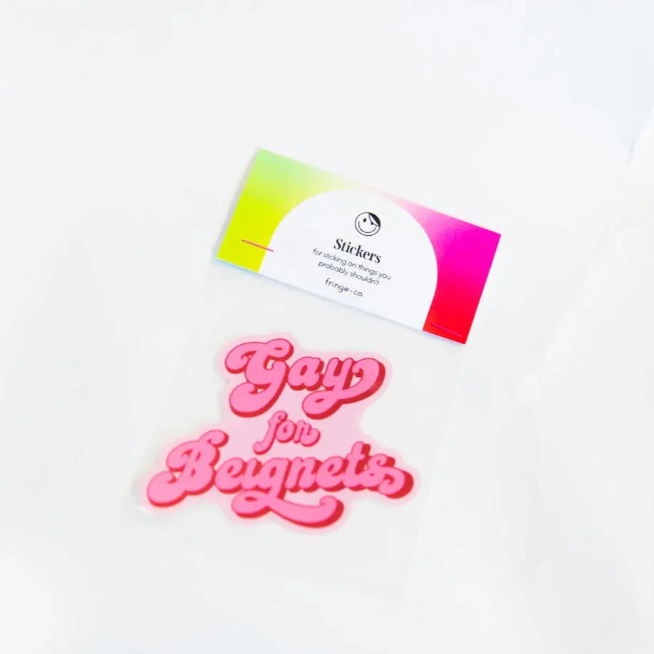 Gay for Beignets Sticker - Image 5
