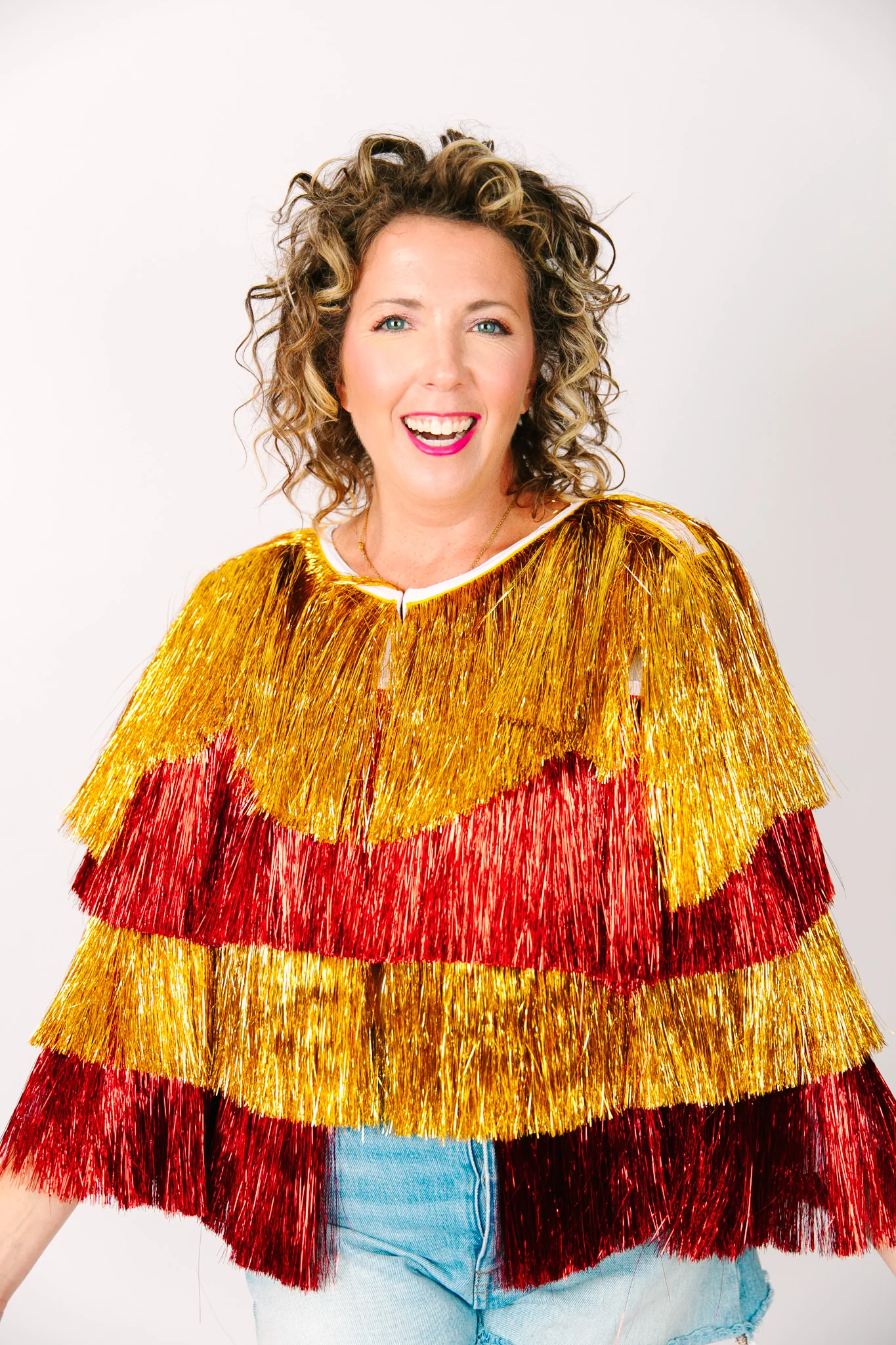 Gold & Red Tinsel Jacket