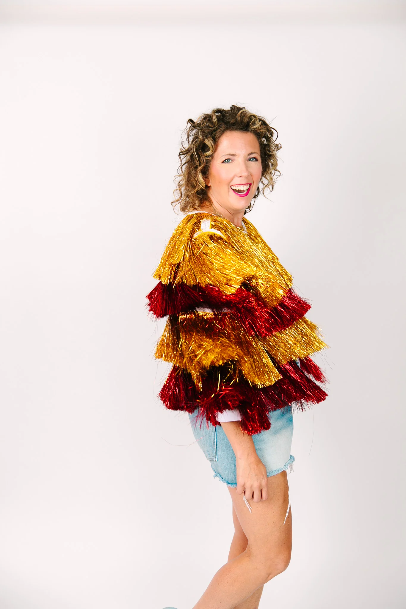 Gold & Red Tinsel Jacket - Image 4