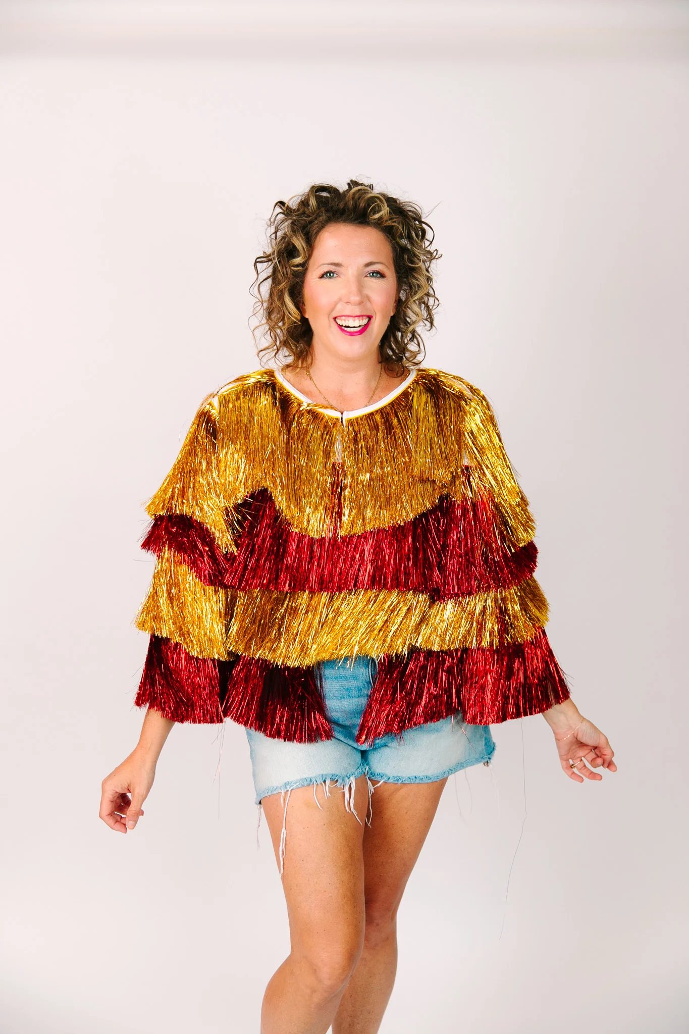 Gold & Red Tinsel Jacket - Image 5