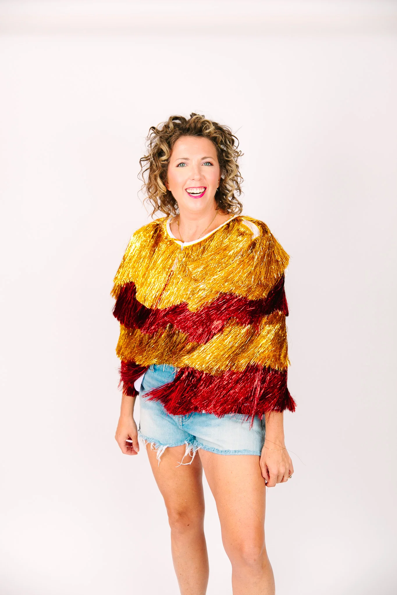 Gold & Red Tinsel Jacket - Image 6