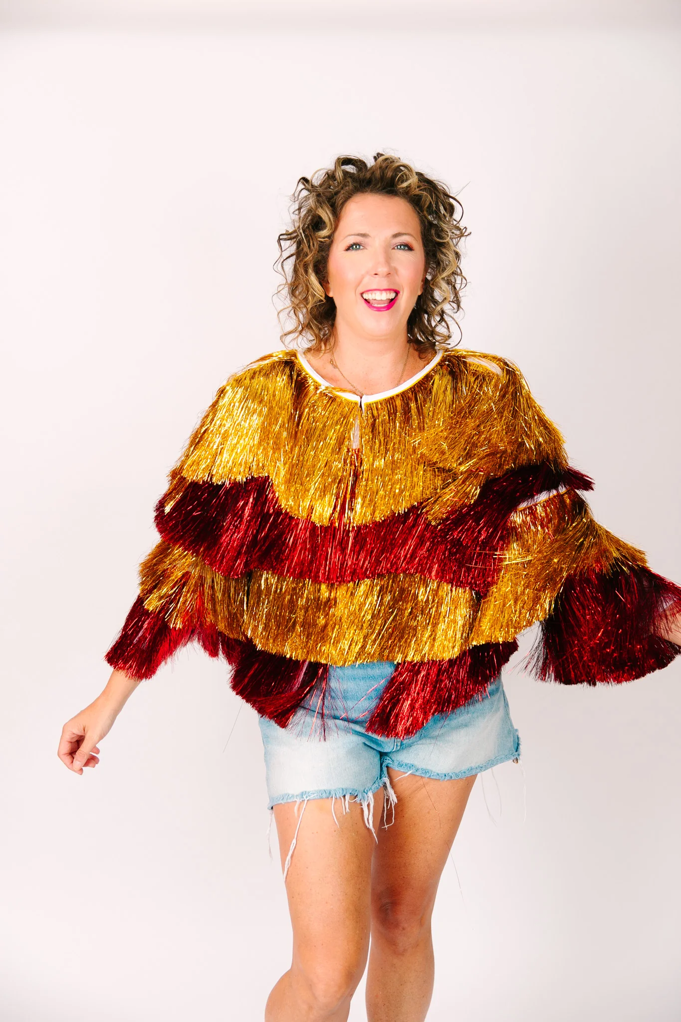 Gold & Red Tinsel Jacket - Image 7