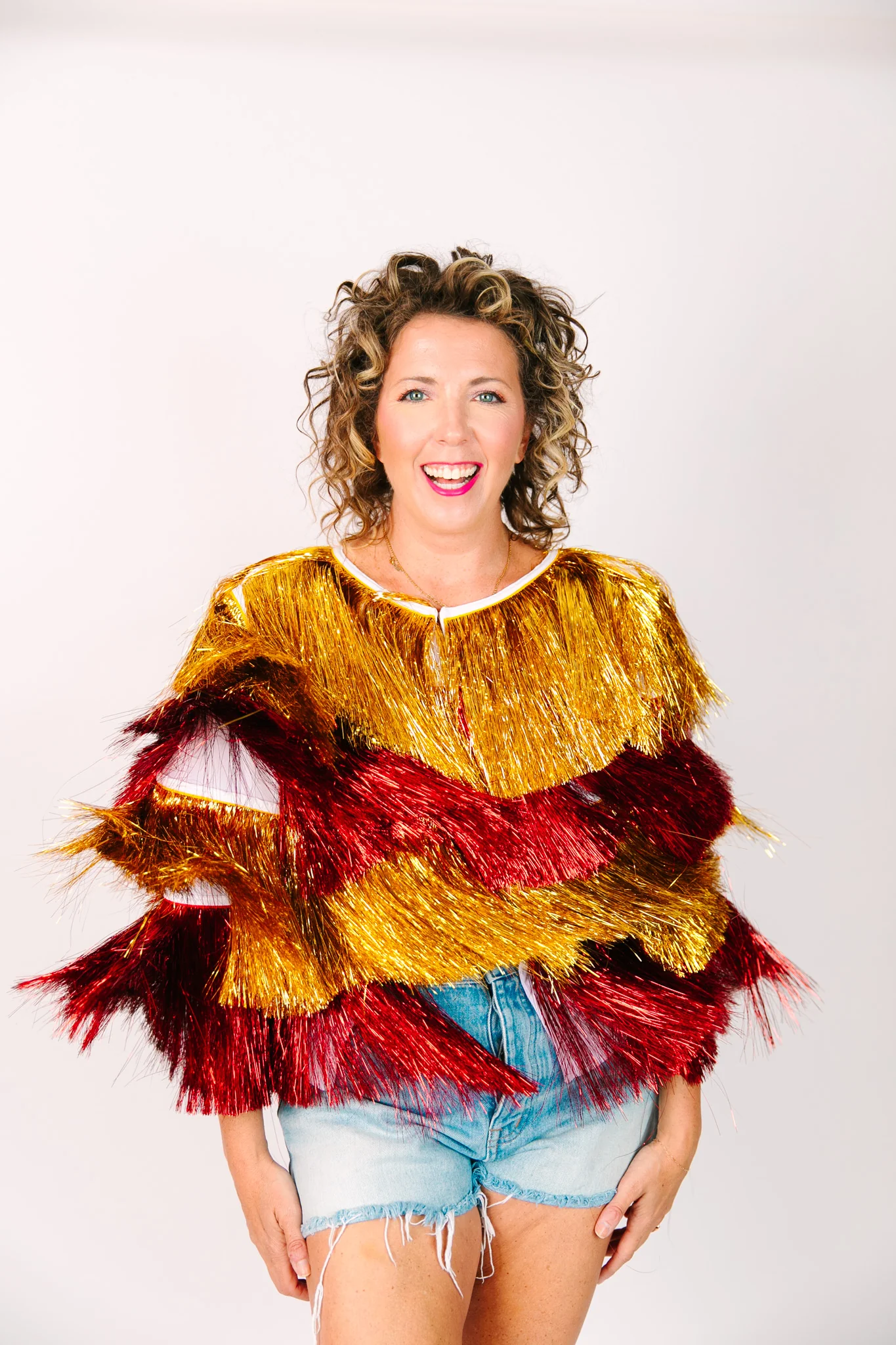 Gold & Red Tinsel Jacket - Image 8