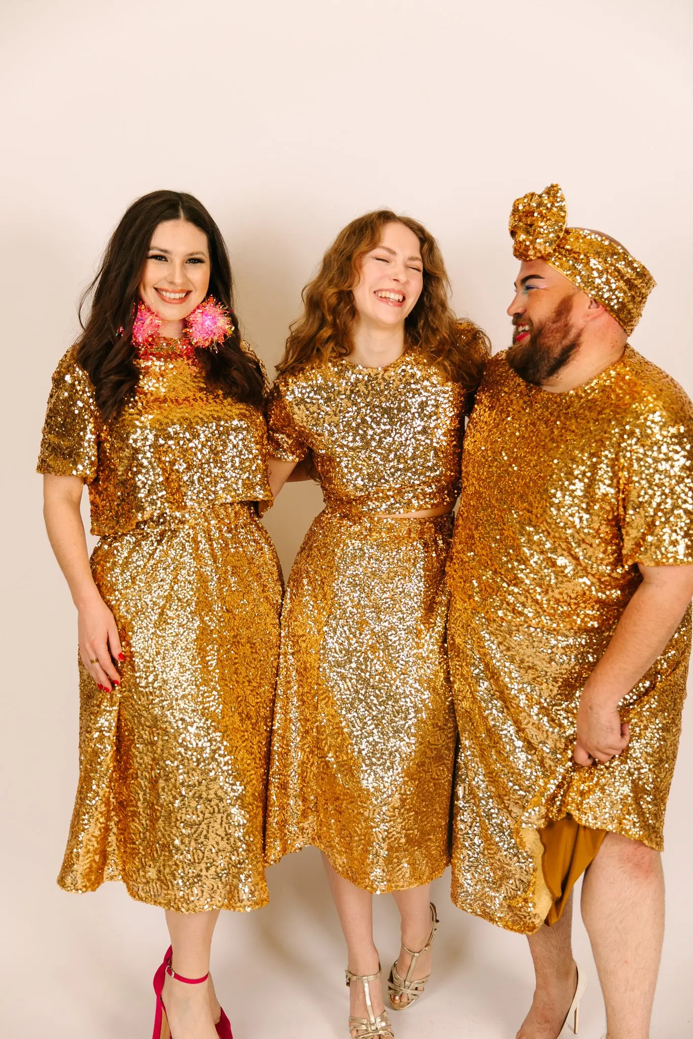 Gold Sequin Skirt - Image 2