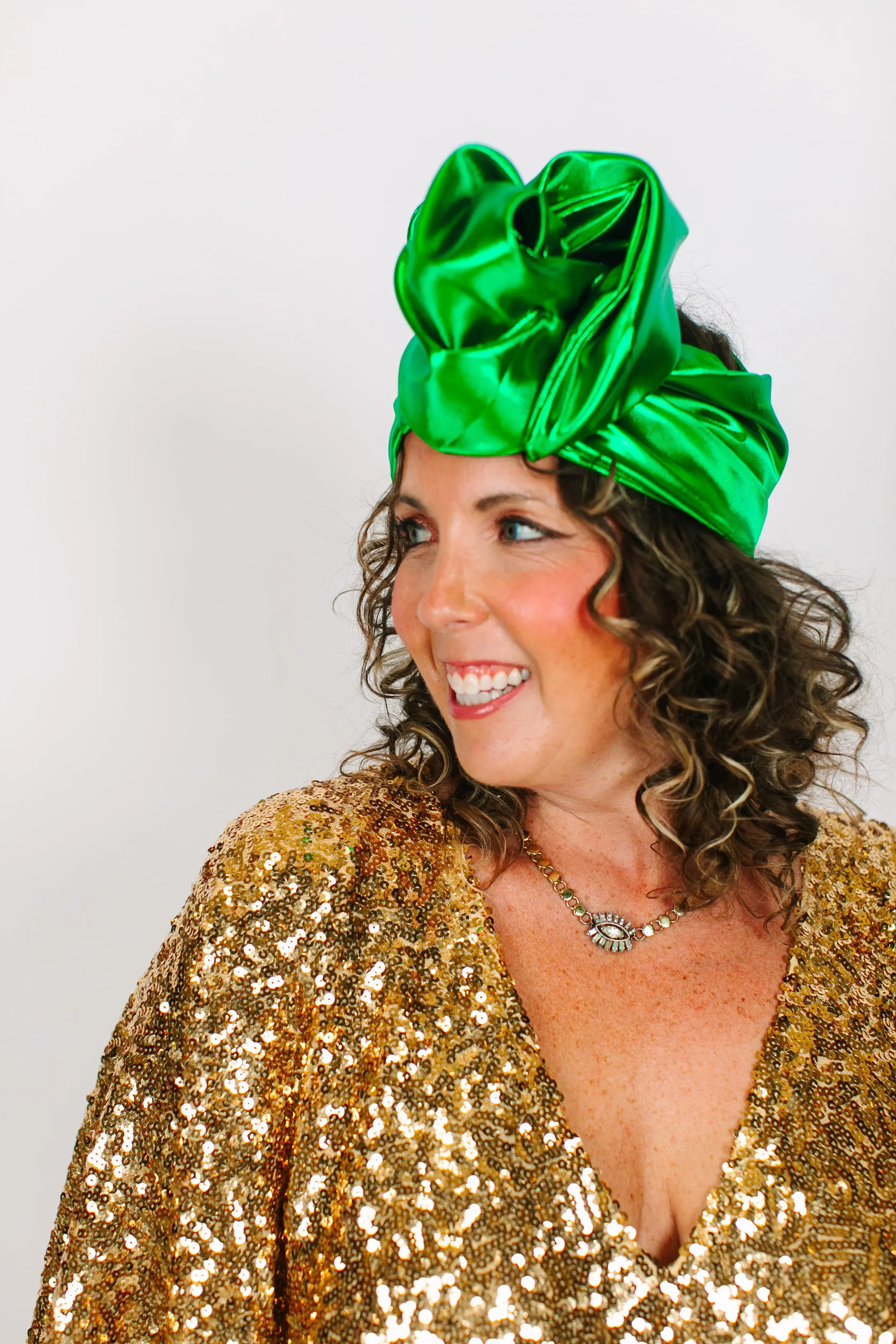 Green Lame Party Wrap - Image 6