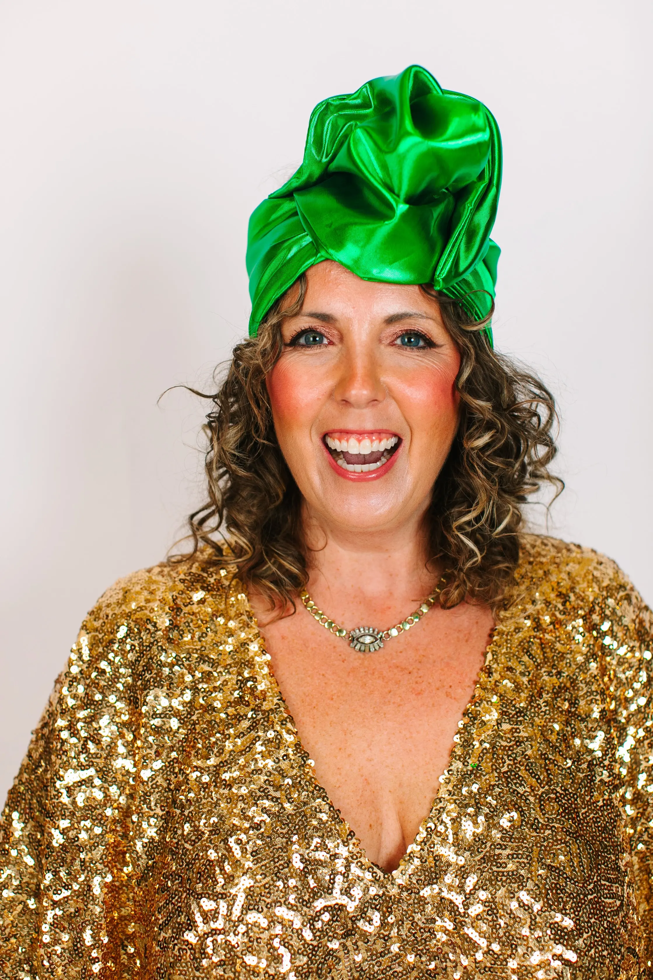 Green Lame Party Wrap - Image 7