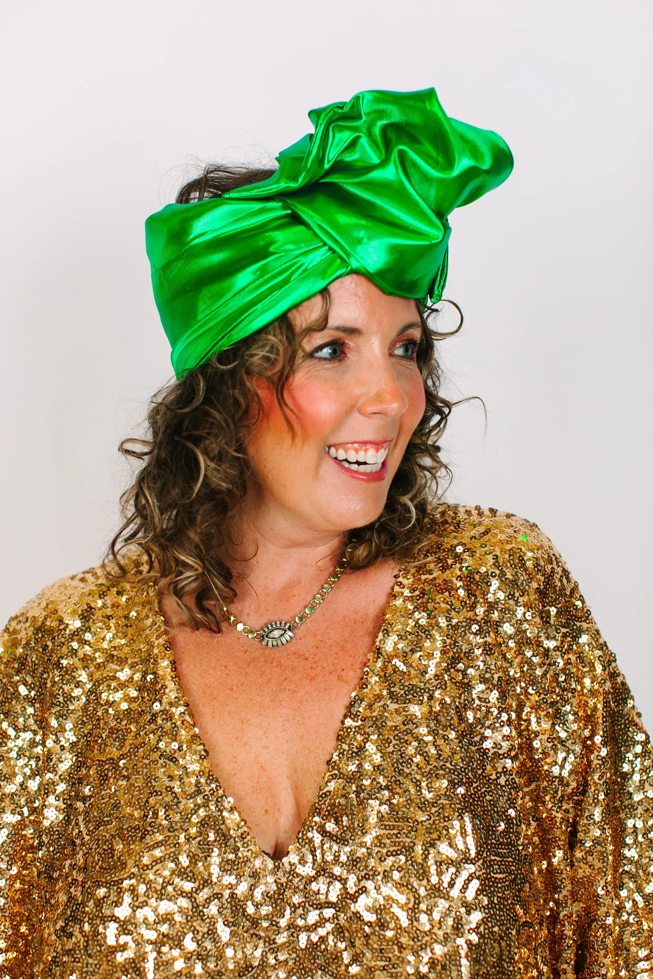 Green Lame Party Wrap - Image 8