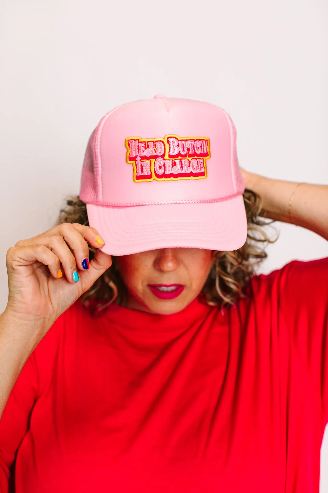 Head Homo Light Pink Trucker