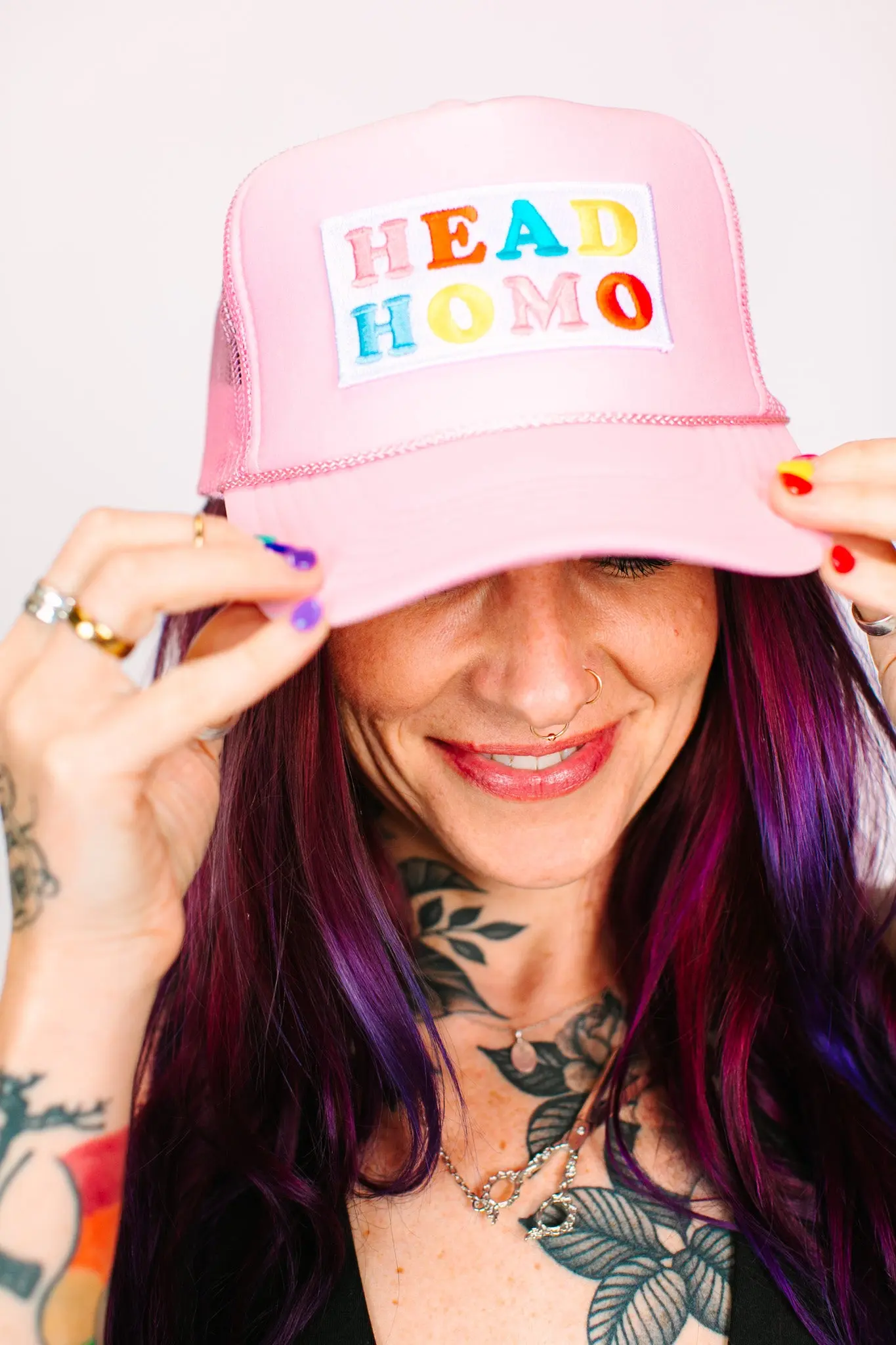 Head Homo Light Pink Trucker - Image 2