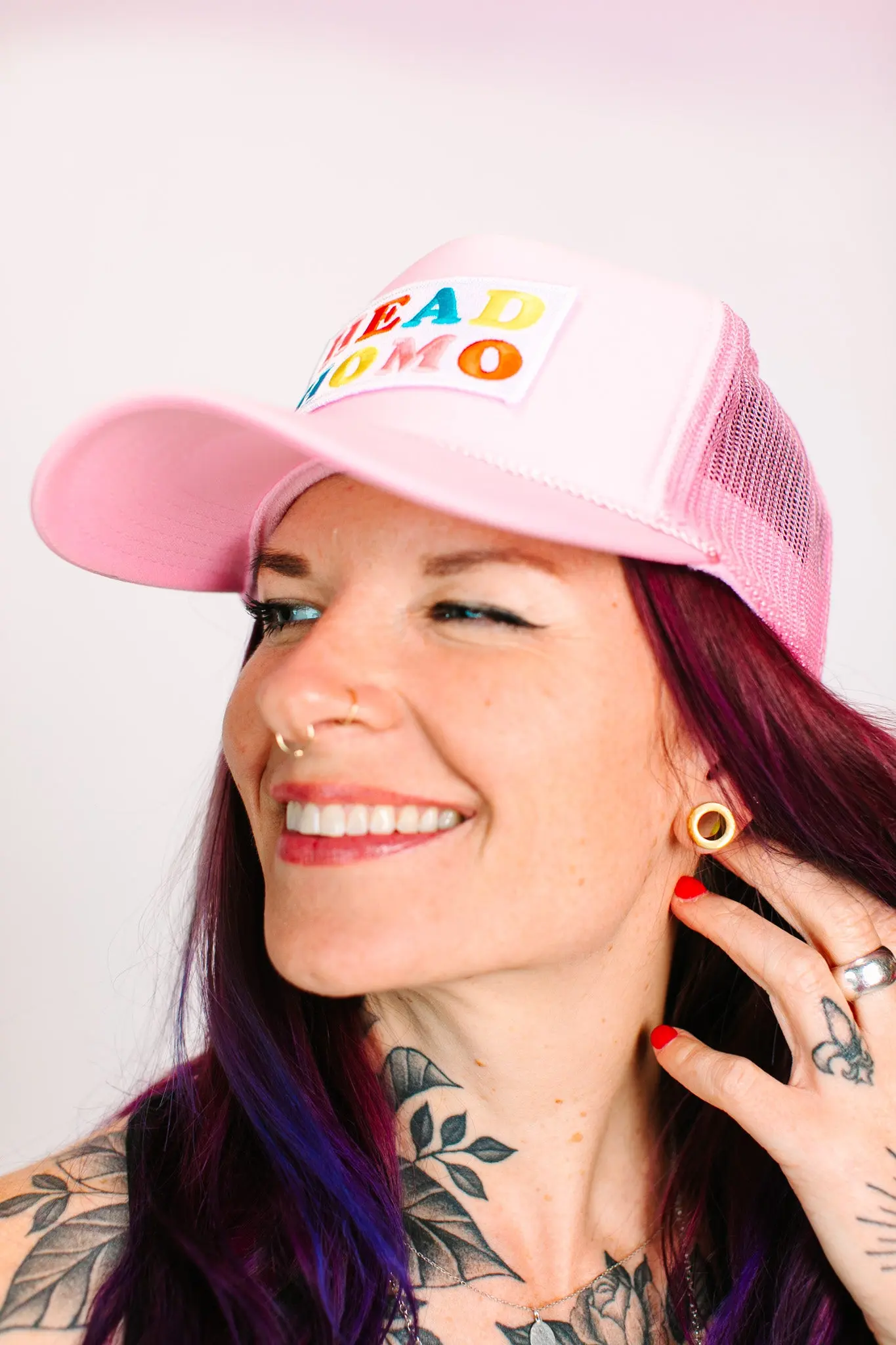 Head Homo Light Pink Trucker - Image 6