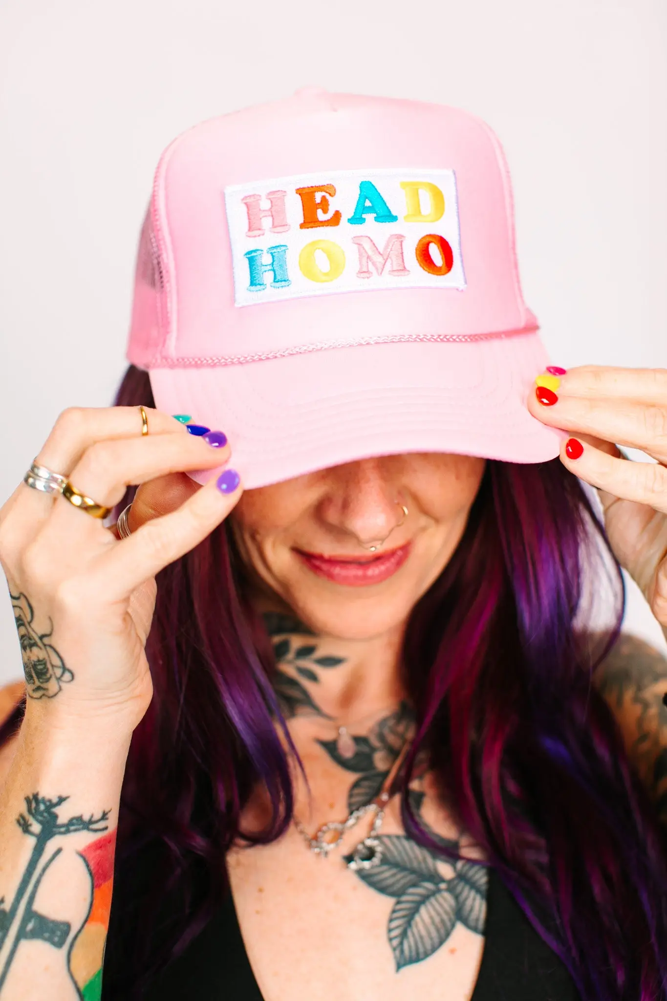 Head Homo Light Pink Trucker - Image 7