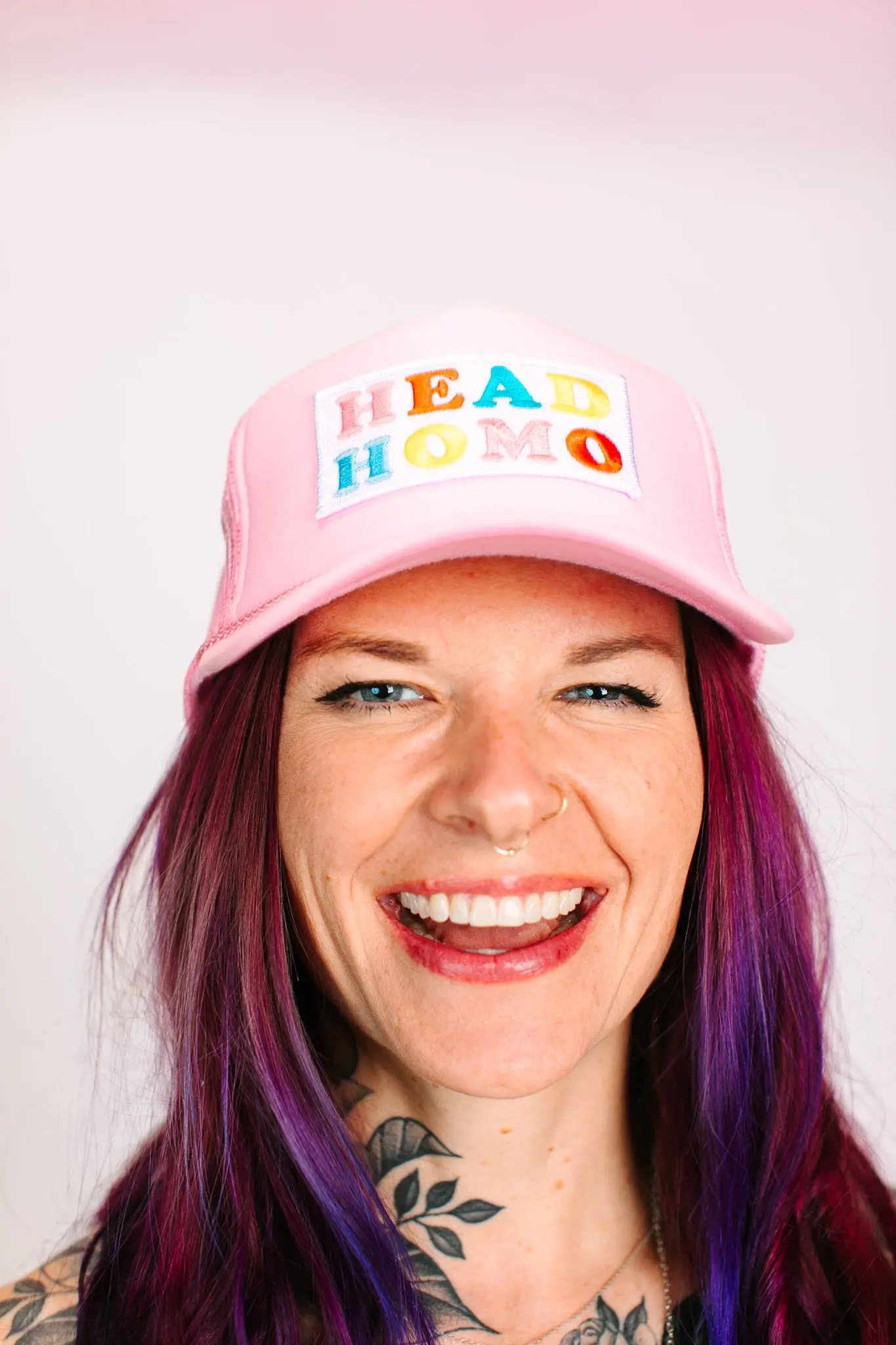 Head Homo Light Pink Trucker - Image 8
