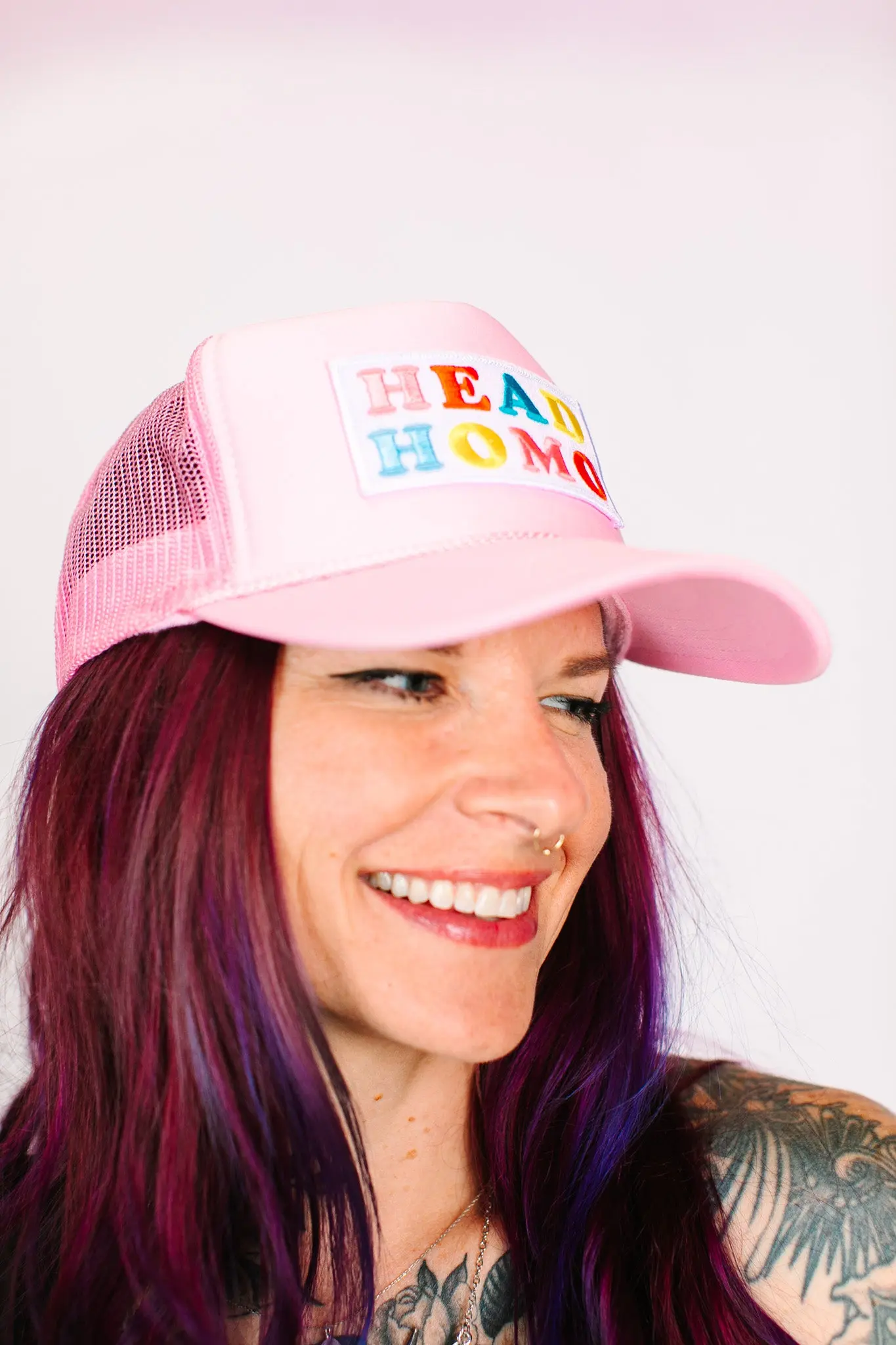 Head Homo Light Pink Trucker - Image 9