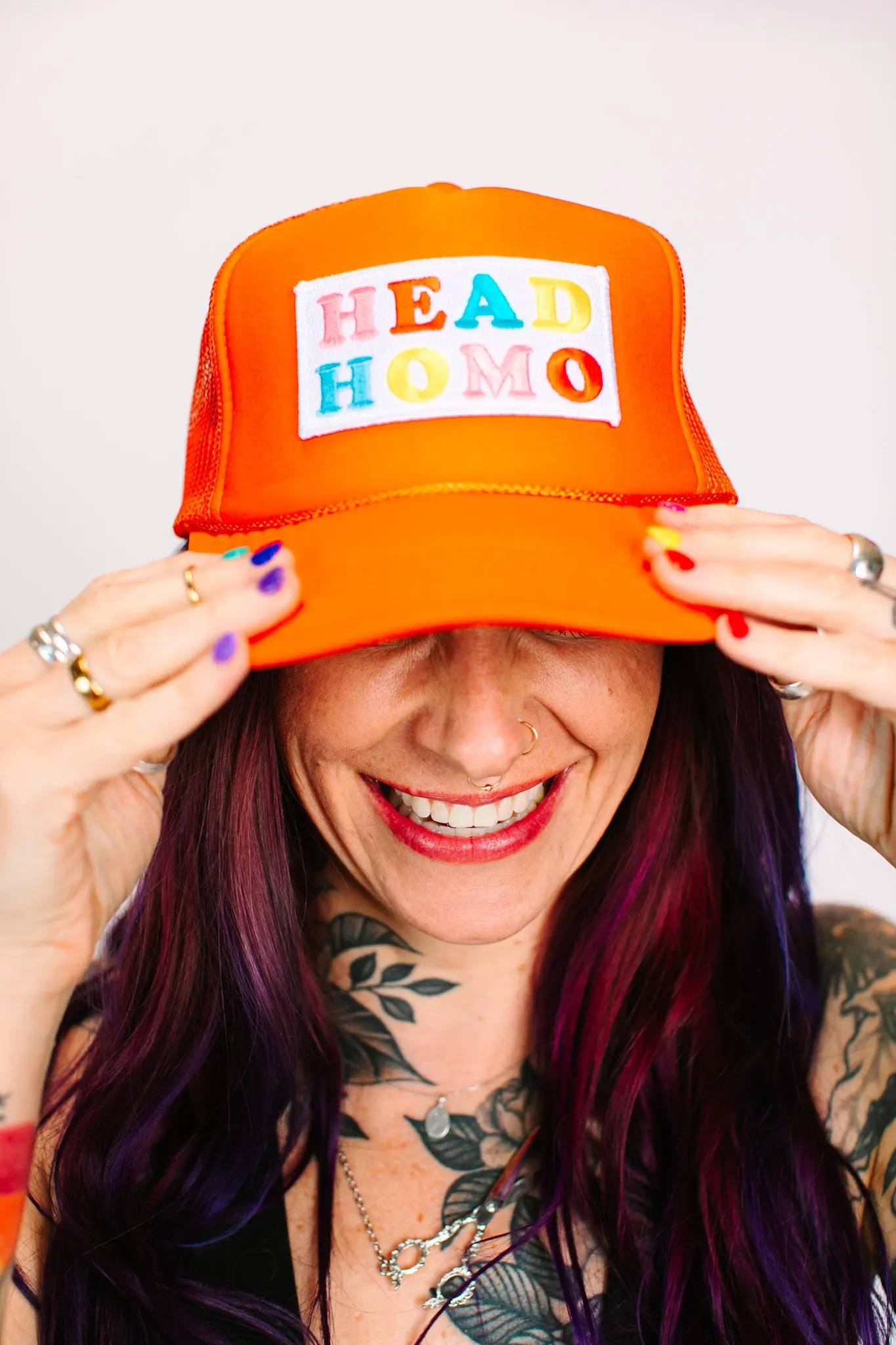 Head Homo Orange Trucker - Image 2