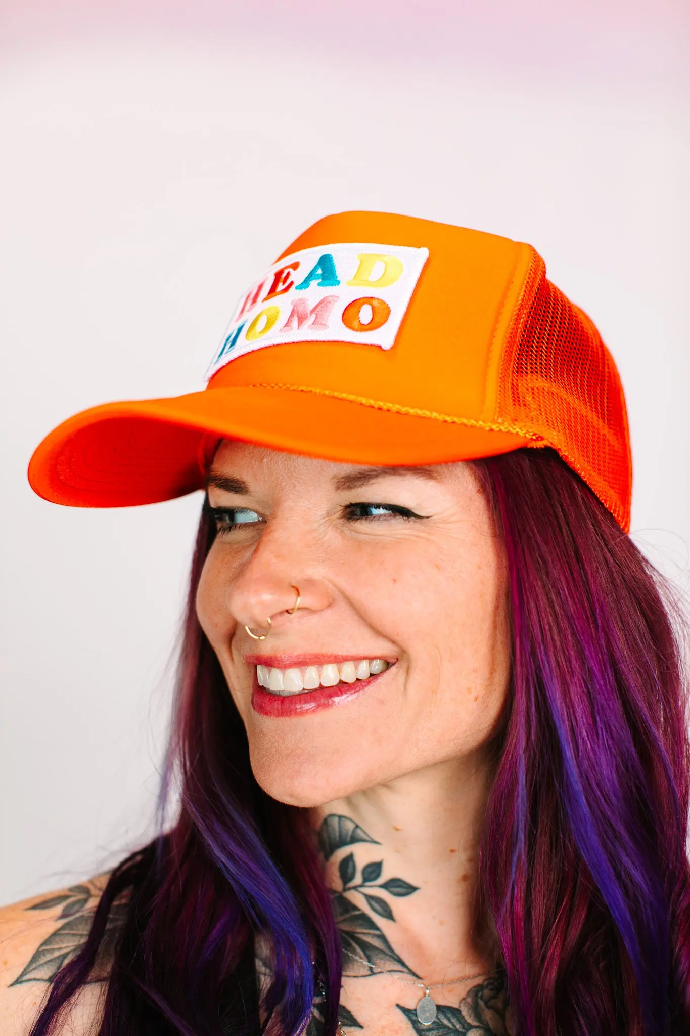Head Homo Orange Trucker - Image 4