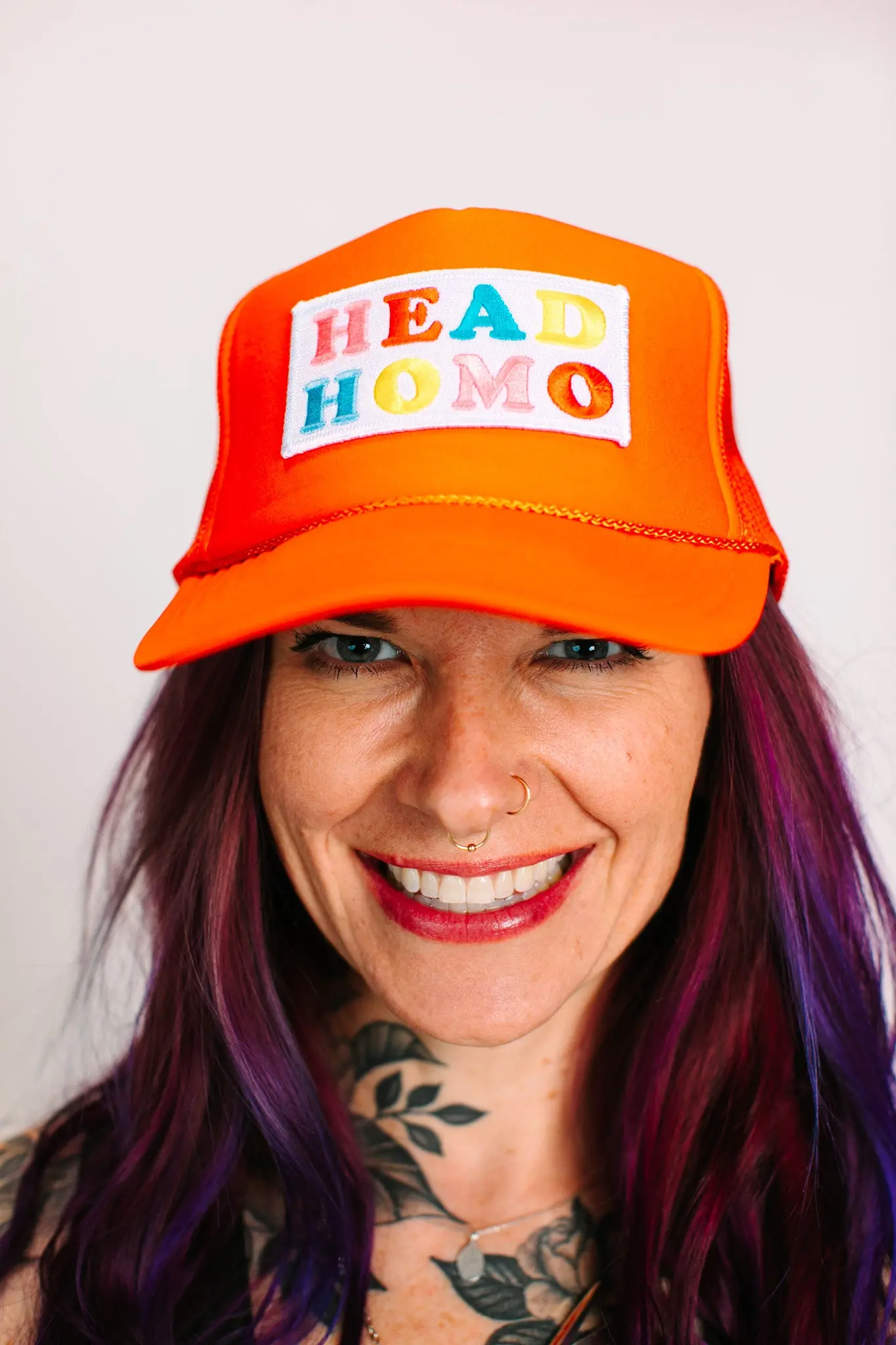 Head Homo Orange Trucker - Image 5