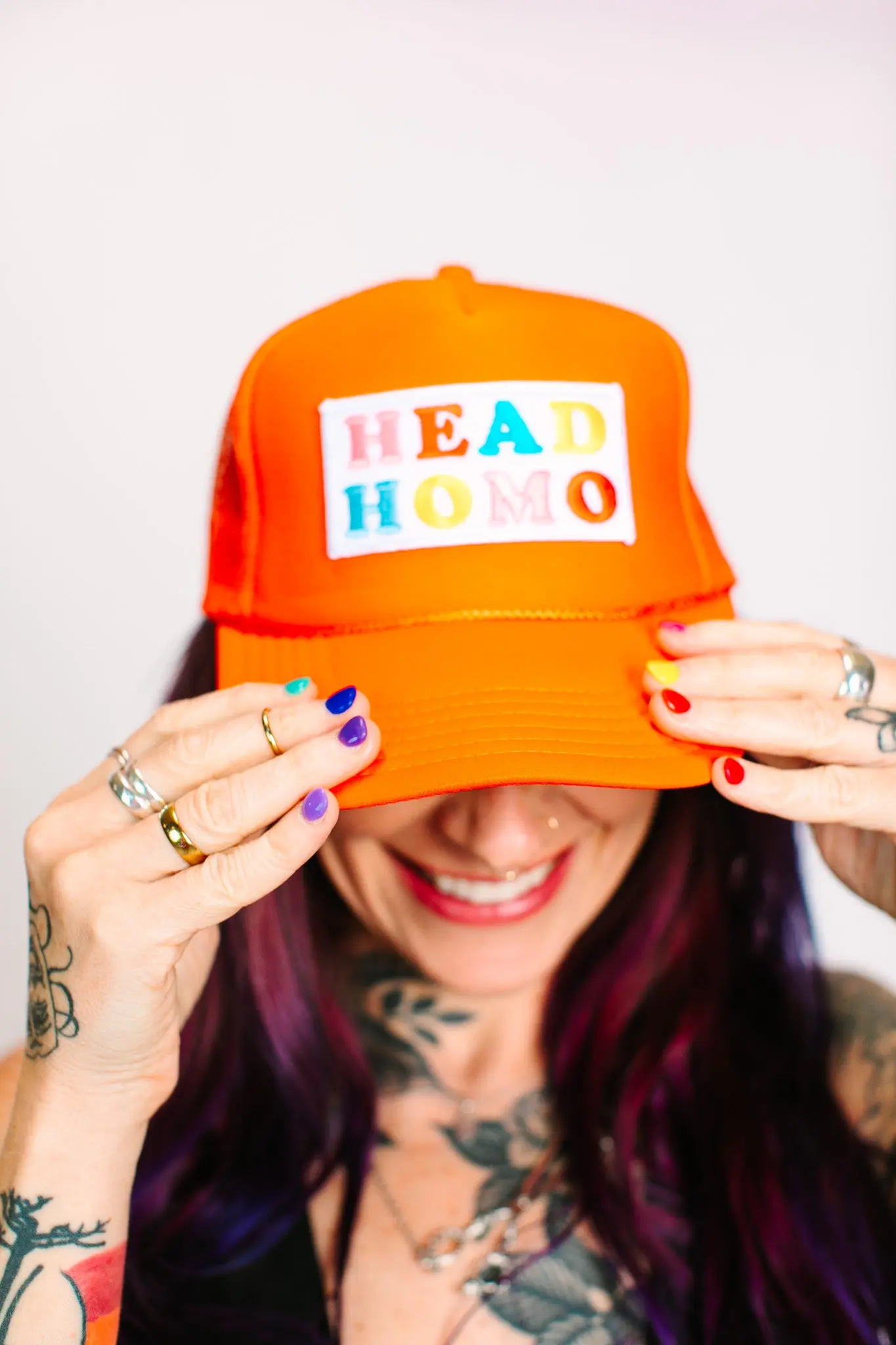 Head Homo Orange Trucker - Image 7