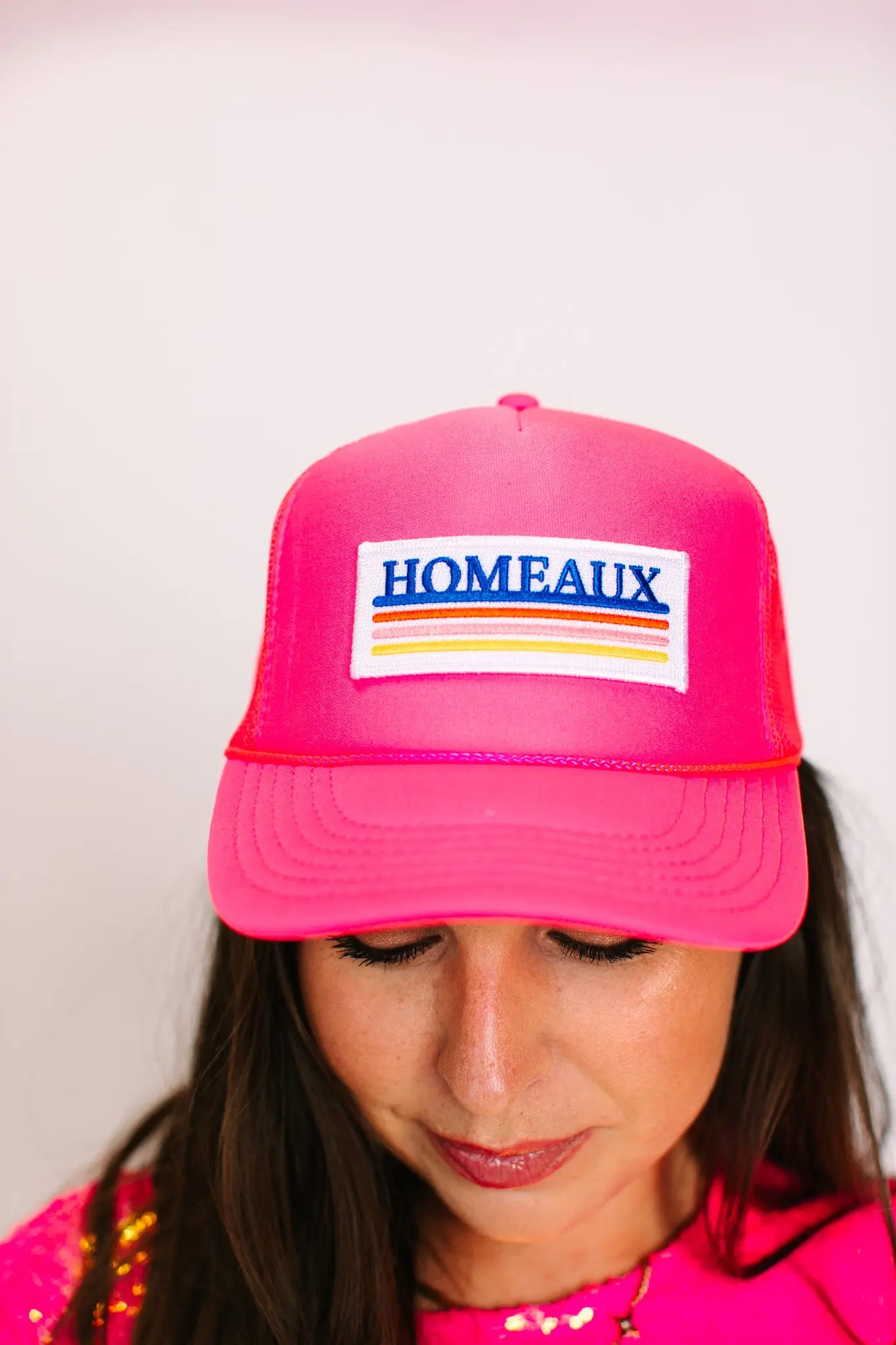 Hot Pink Homeaux Trucker - Image 4