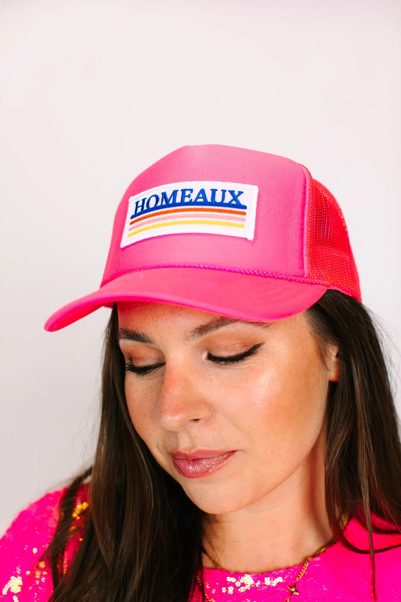 Hot Pink Homeaux Trucker - Image 5