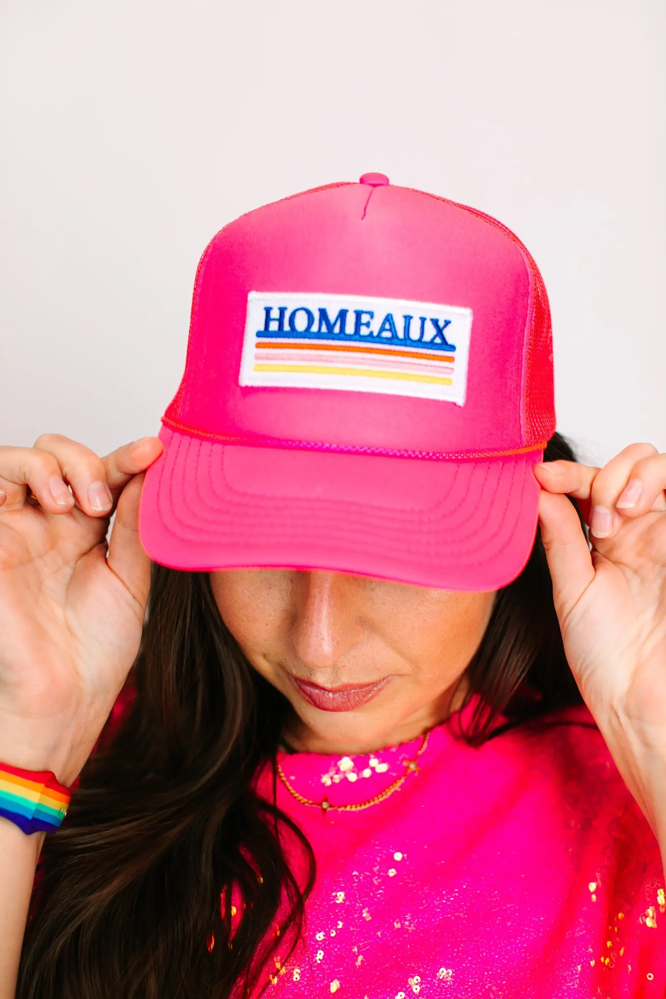 Hot Pink Homeaux Trucker - Image 6