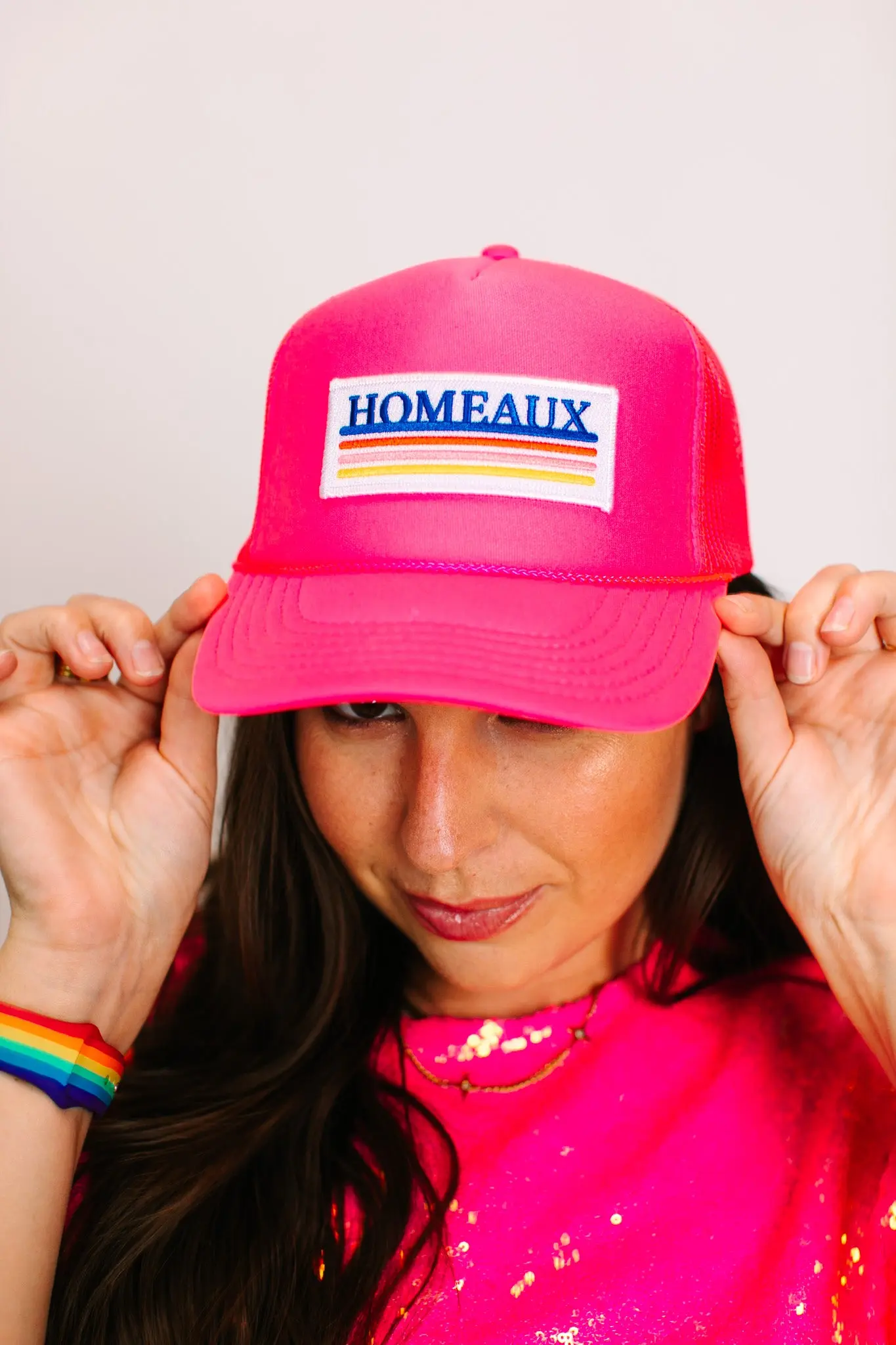 Hot Pink Homeaux Trucker - Image 7