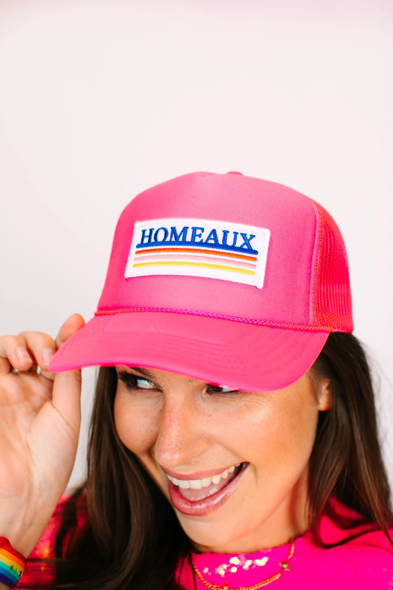Hot Pink Homeaux Trucker - Image 8